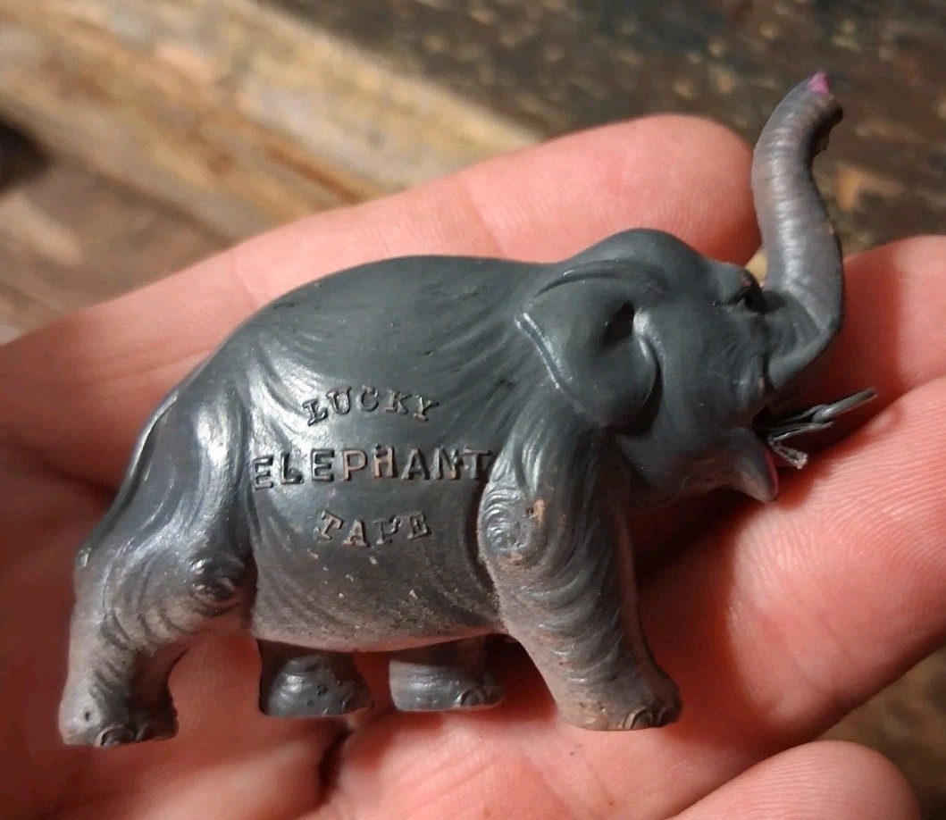 Lucky Elephant Vintage Celluloid Tape Measure Great Working Con Sewing Japan NR
