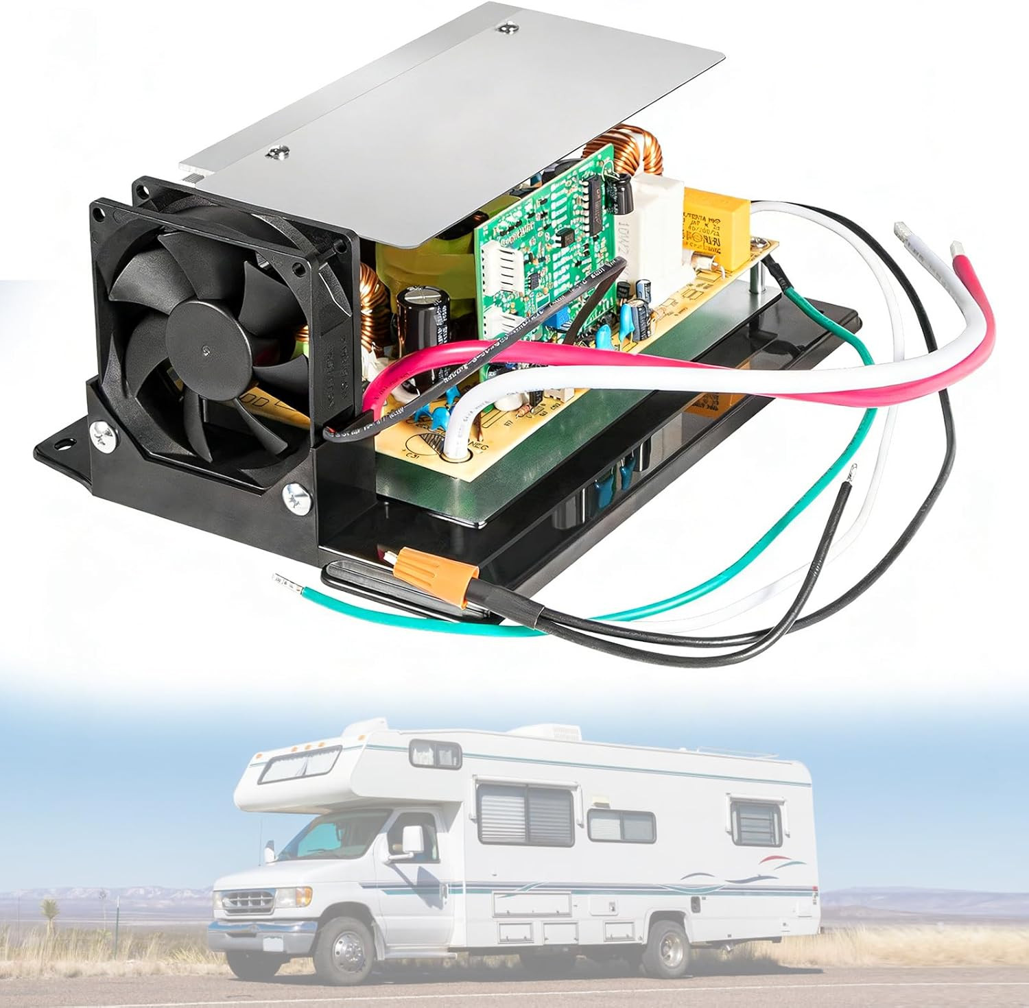 Upgraded WF-8955-AD-MBA 55A RV Power Converter Main Board for Lead-Acid Battery,