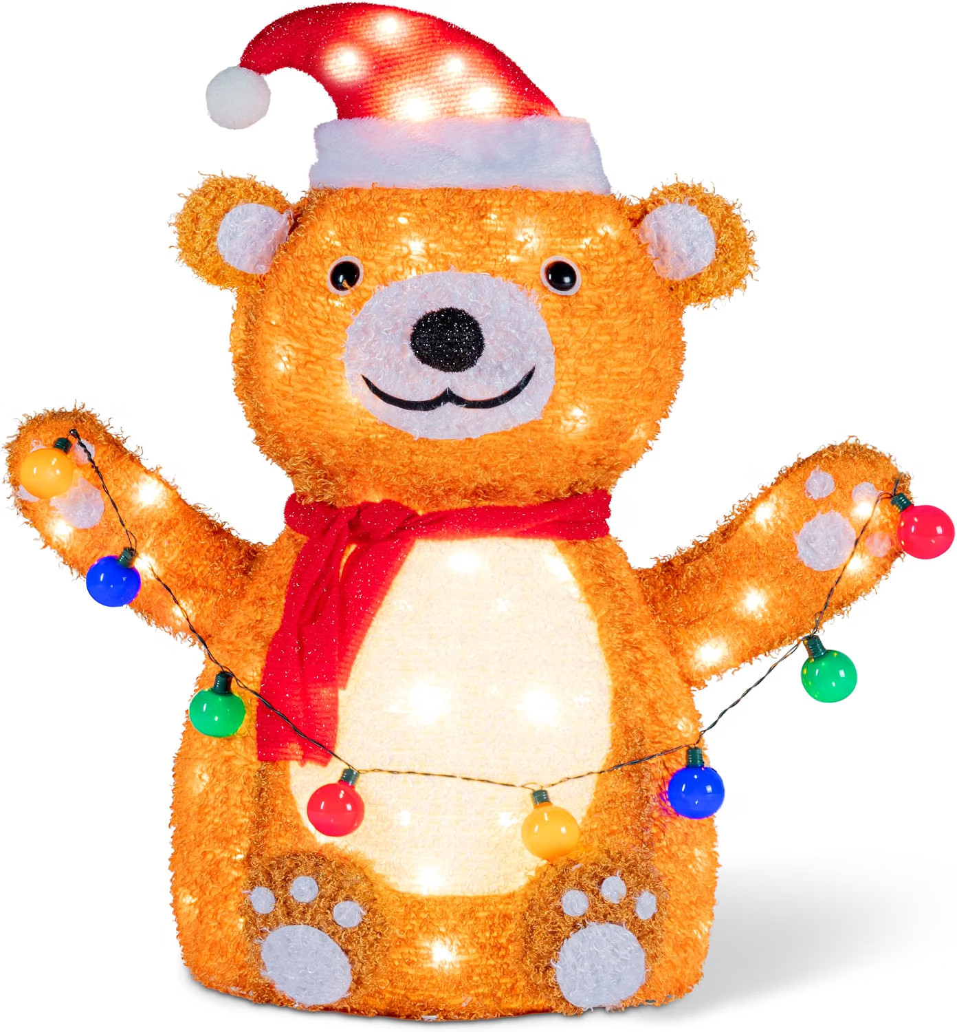 Best Choice 3ft Lighted Pop-Up Teddy Bear 90 LED Christmas Outdoor