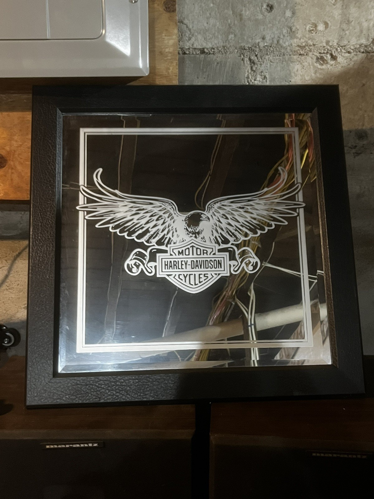 Vintage Harley-Davidson Wall Mirror