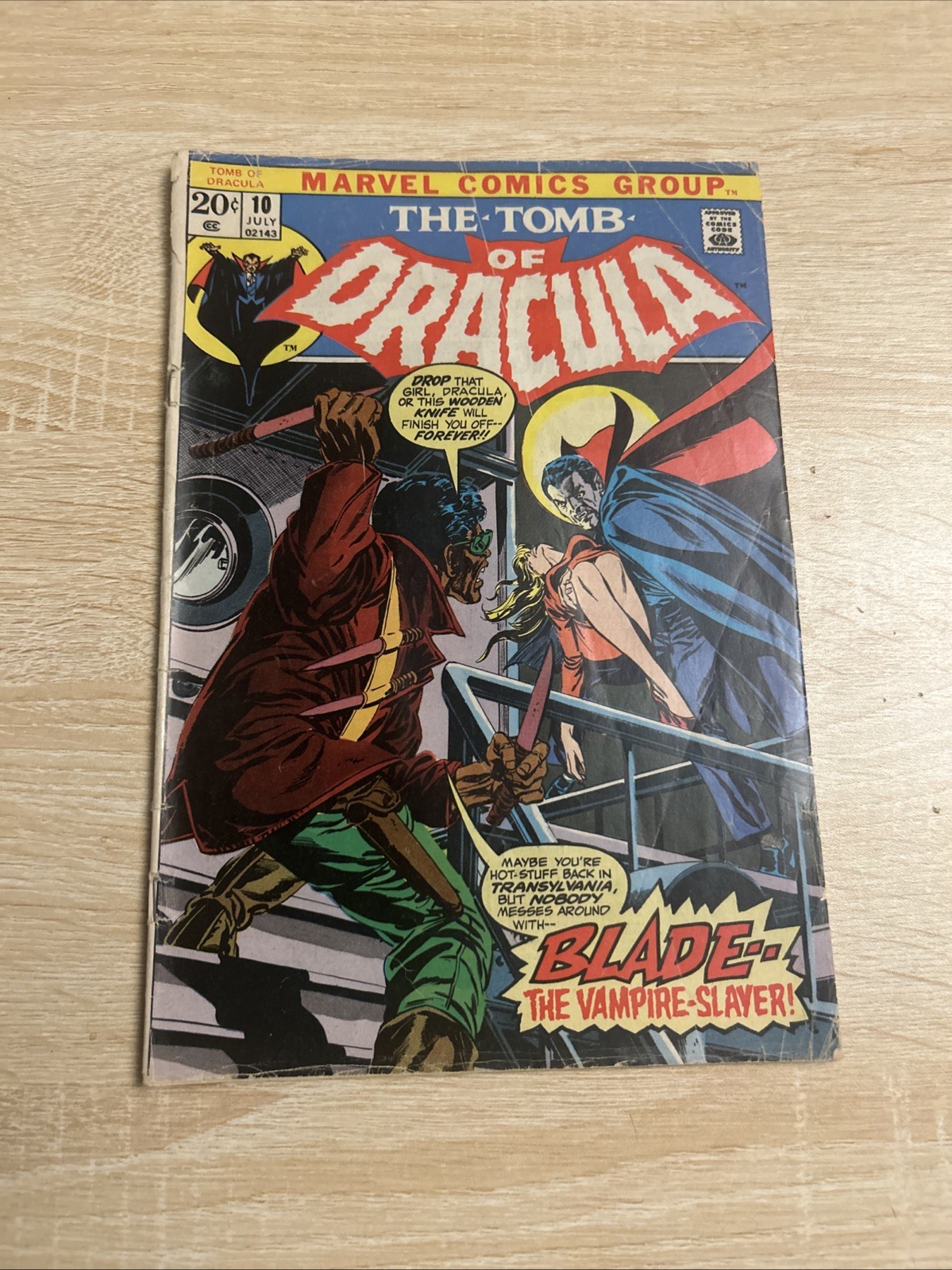 Tomb of Dracula #10 Marvel 1973 First appearance Blade the Vampire Slayer GD/VG