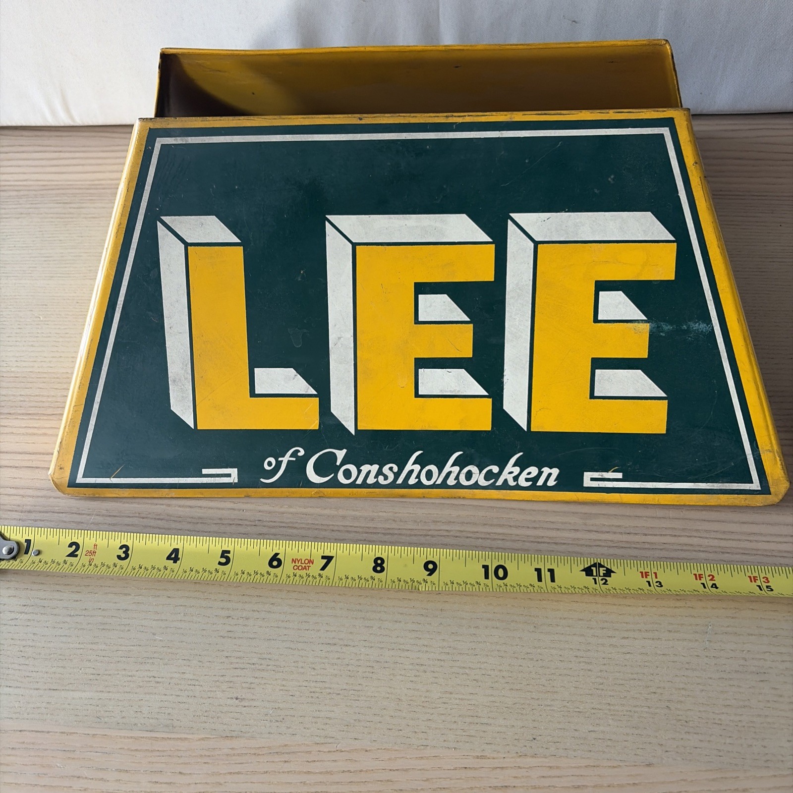 Vintage 1940s Lee Tires Metal Sign Center Tire Display Stand Gas Station Antique