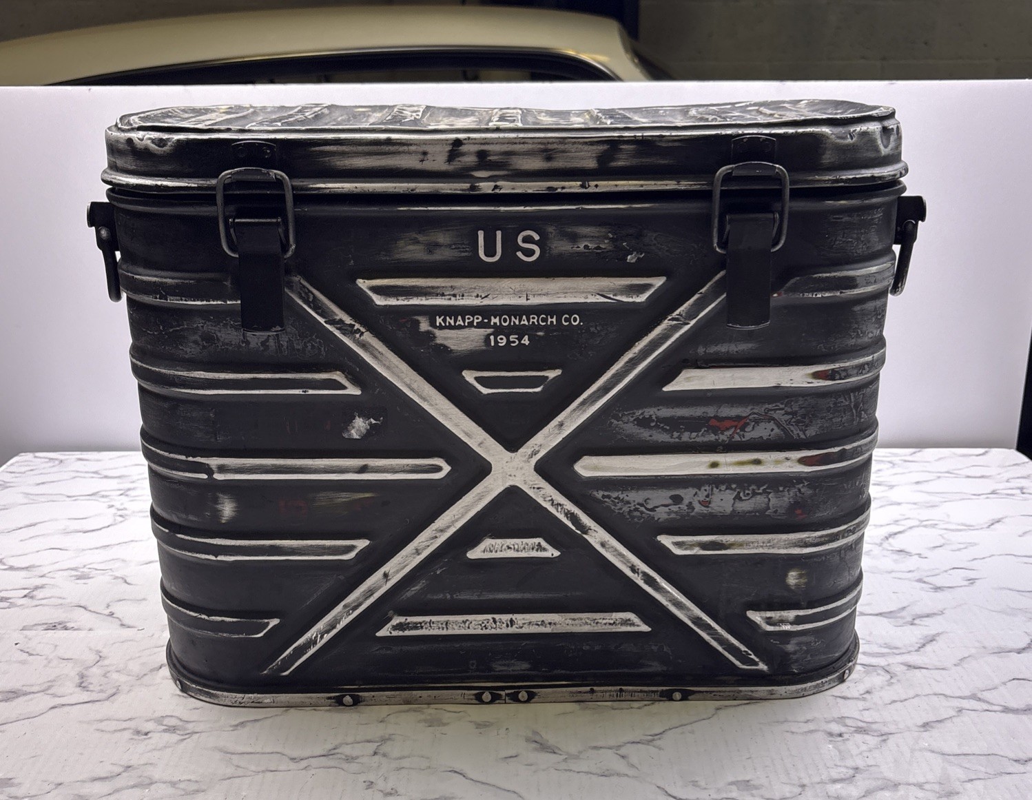 Vintage U.S. Military 1979 Knapp- Monarch Metal Insulated Food Storage Cooler