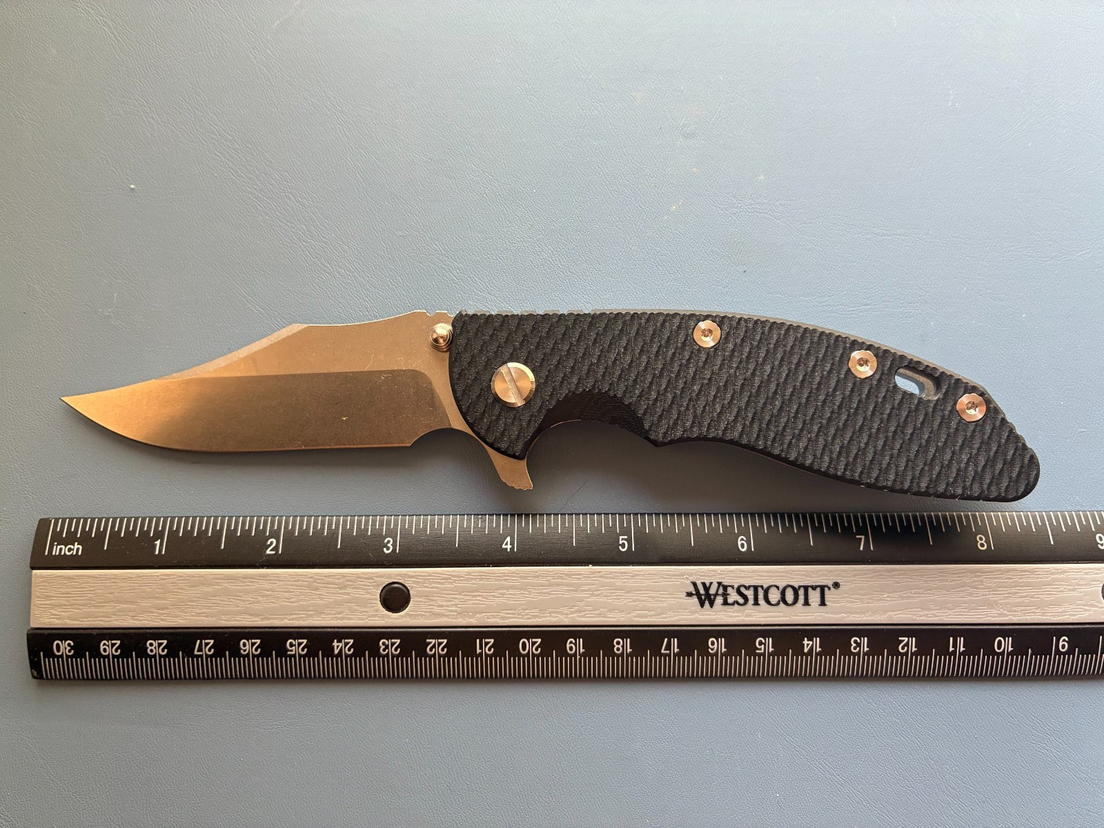 Green thorn jufule XM 18 knife, titanium and black g10 handle, 9cr18mov - O55 Green thorn jufule XM 18 knife, titanium and black g10 handle, 9cr18mov - O55