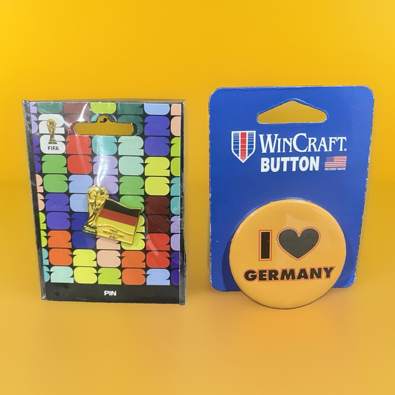 FIFA WORLD CUP 2026 GERMANY FLAG Hat Wincraft Bottom PIN On Card Lot Pinback