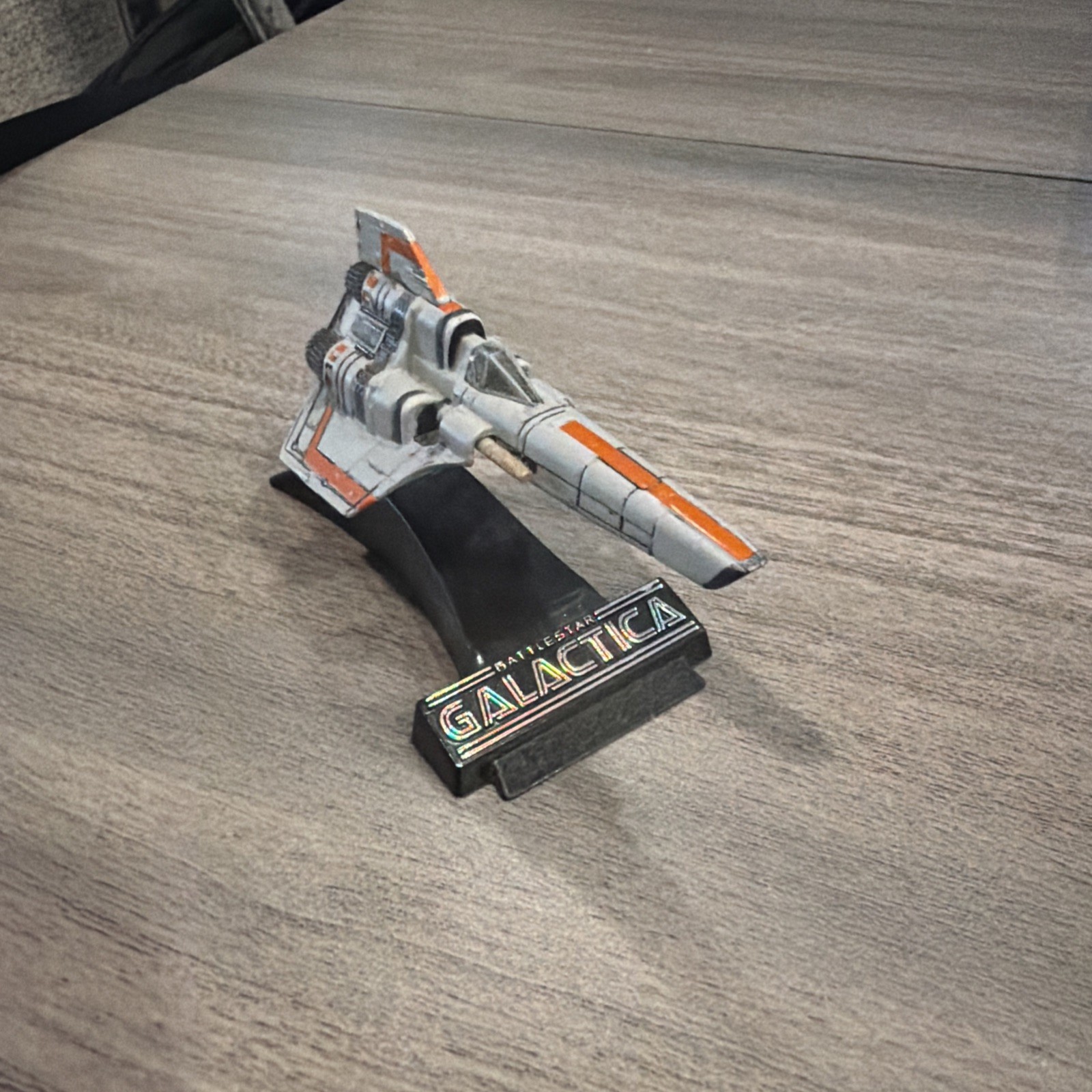 Battlestar Galactica Spaceship Miniature Model Replica w/ Display Stand