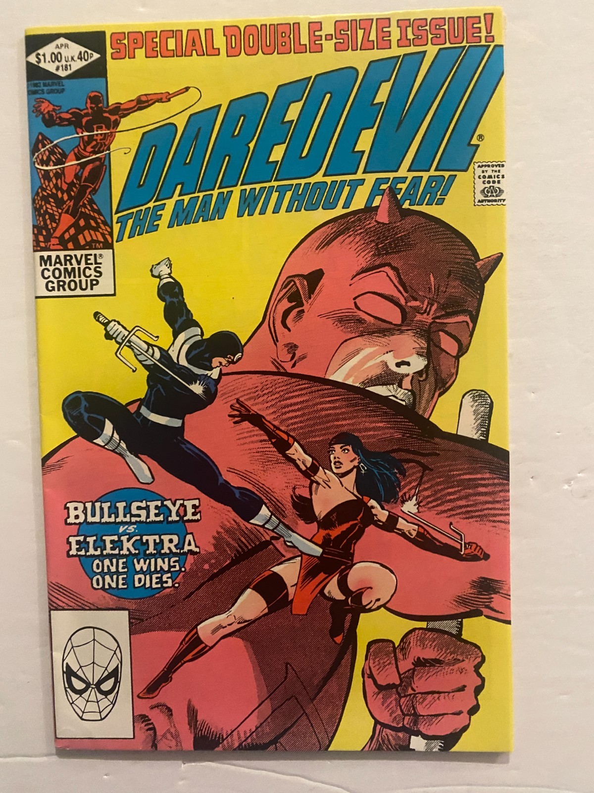 Daredevil # 181  1982  Frank Miller  Death of Elektra  VF 8.0   