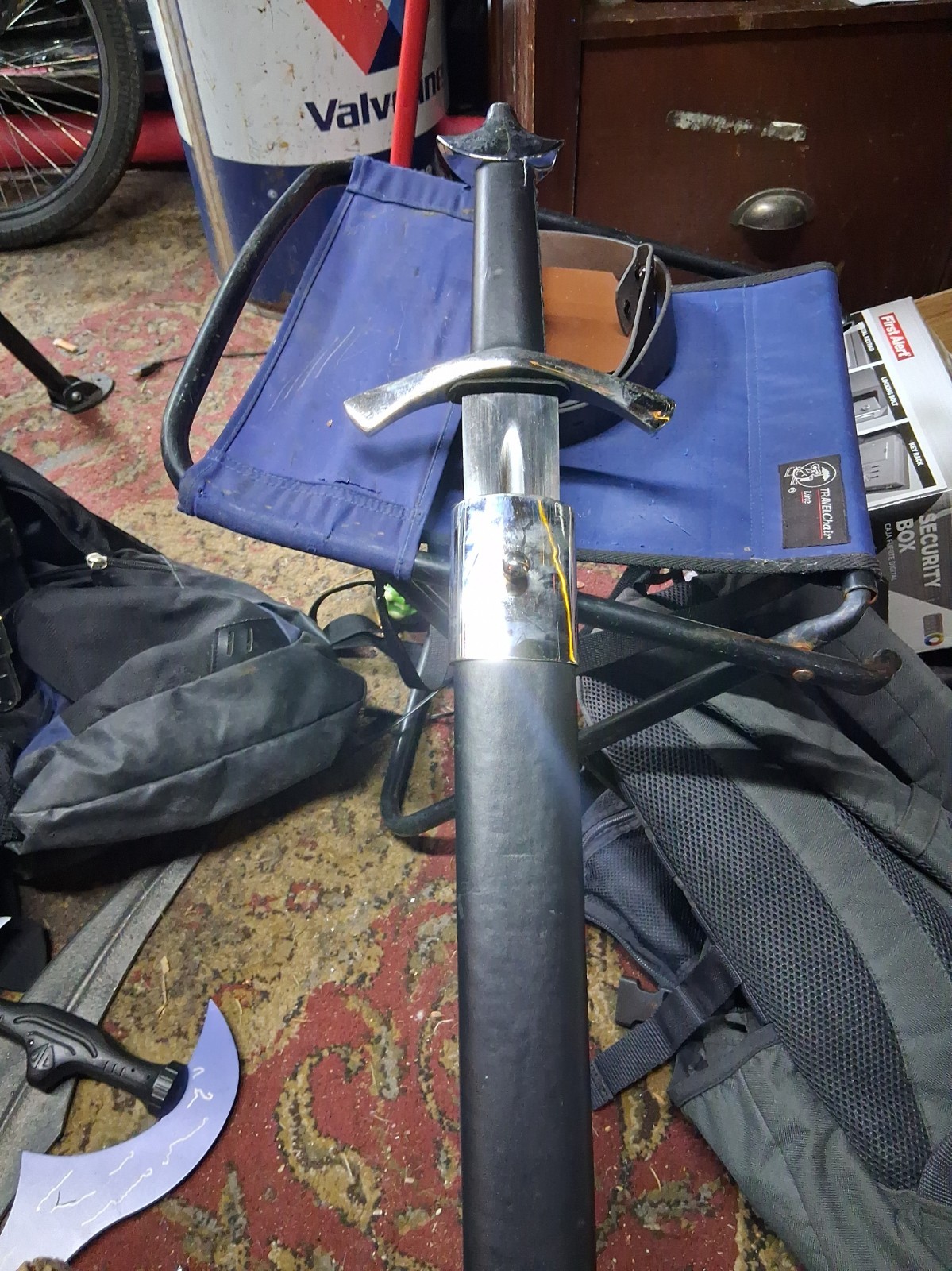 15TH CENTURY LONG FULL TANG TEMPERED BATTLE READY HANDMADE SHARP EDGE SWORD 