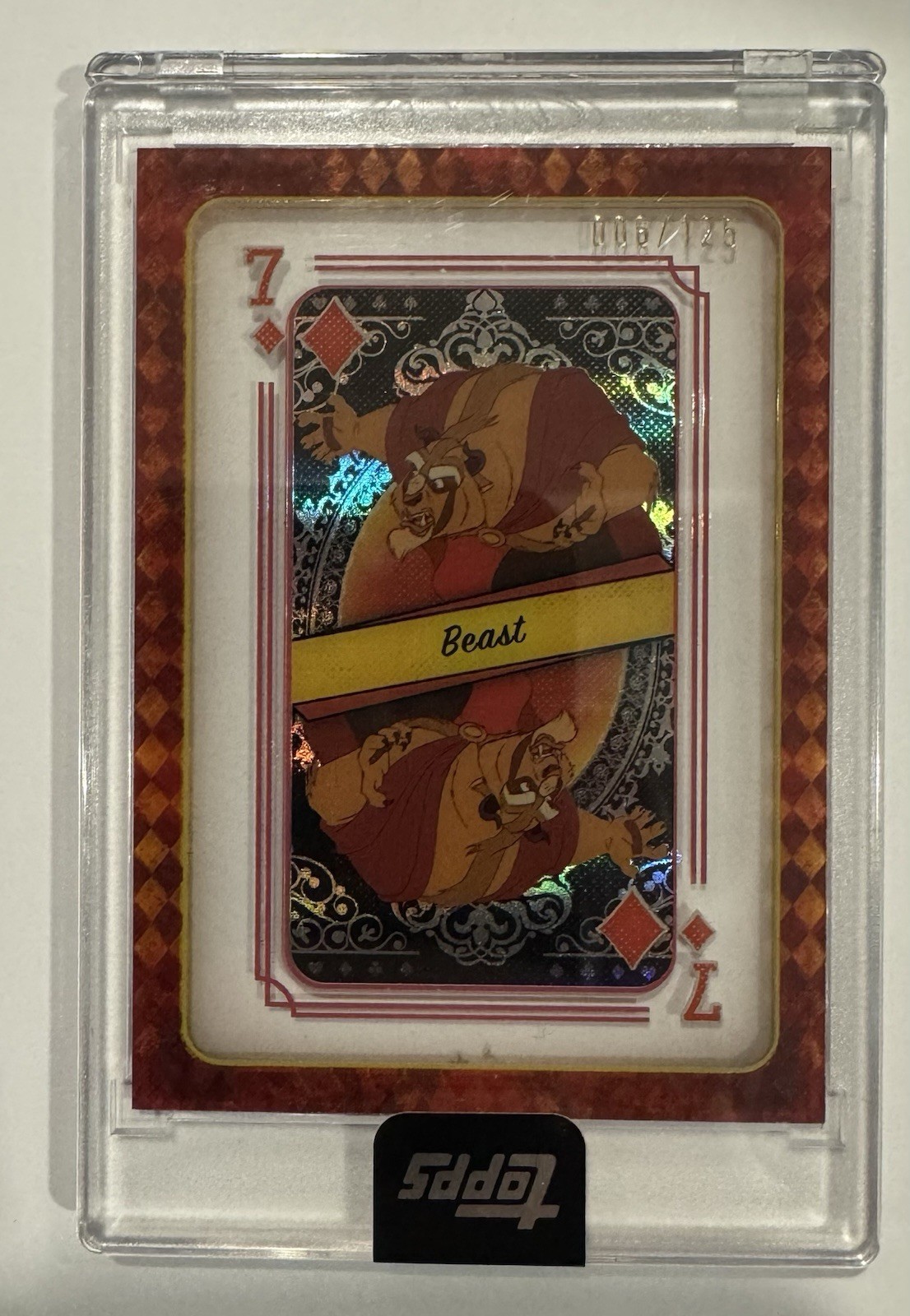 2025 Topps Disney Mint Queen Of Hearts Beast /125