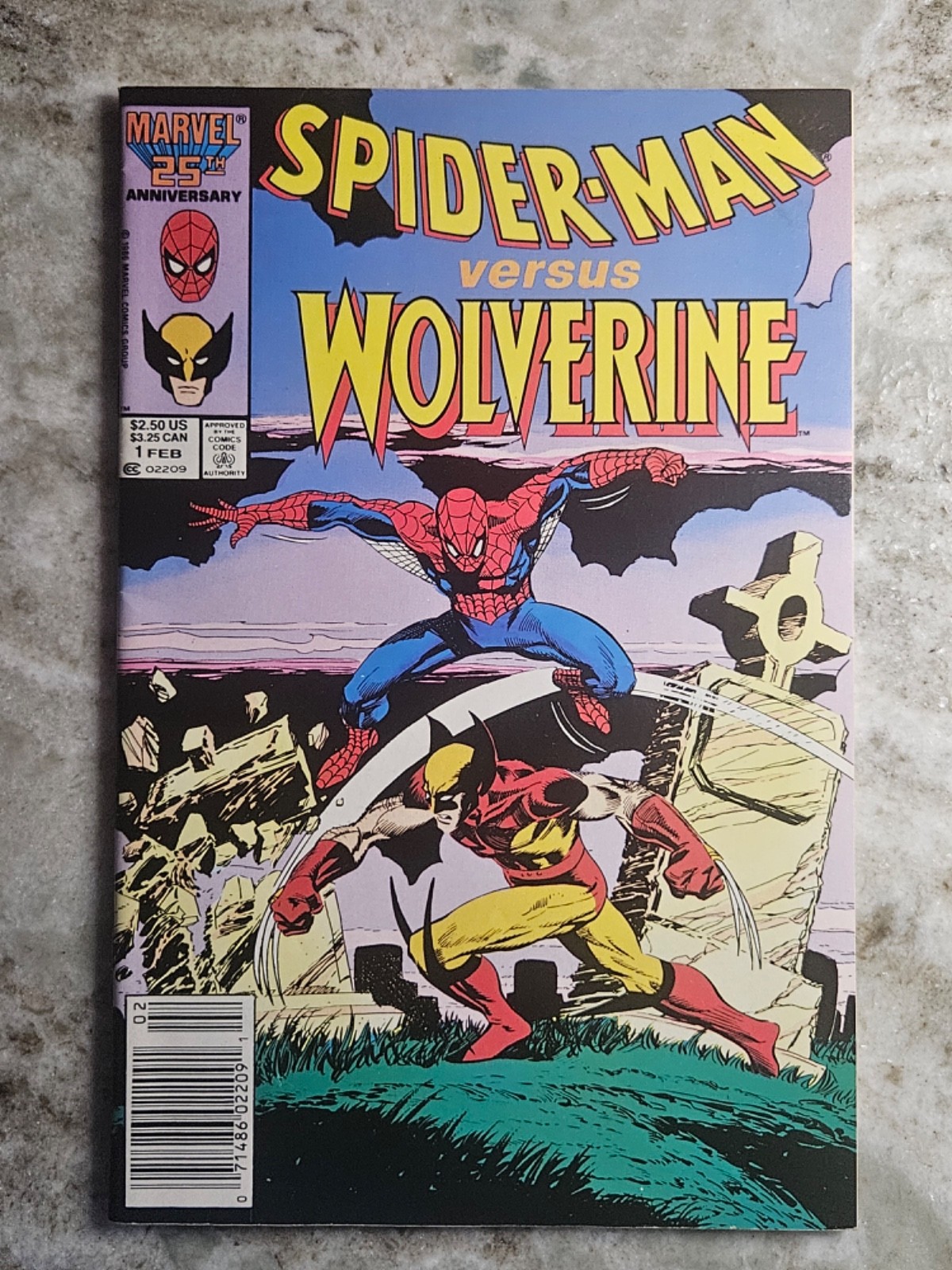 Spider-Man vs. Wolverine #1  NM-   Newsstand  Marvel Comics 1987 