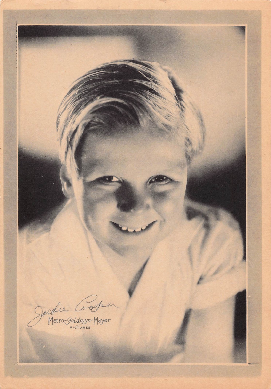 MGM Metro Goldwyn Mayer \'30s Promo 5x7 Vintage Black & White Print Jackie Cooper