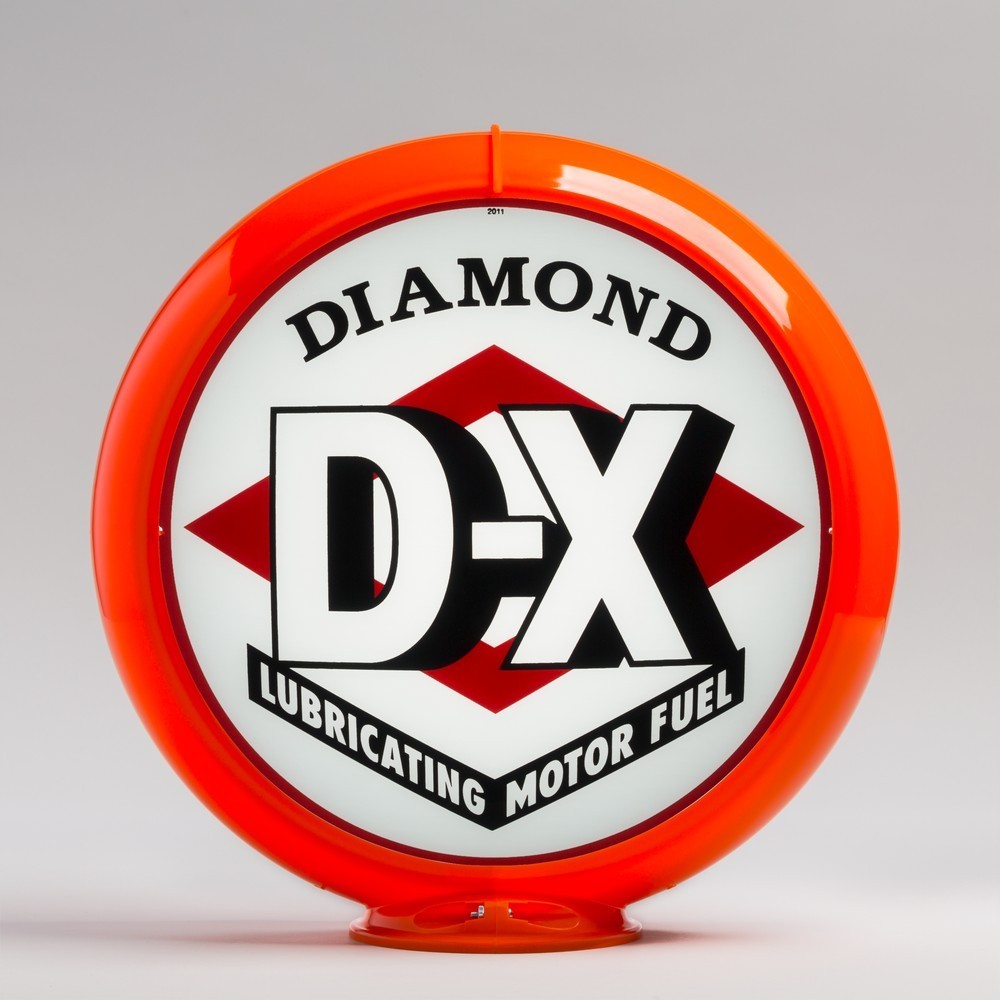 Diamond DX Red Gas Pump Globe 13.5\
