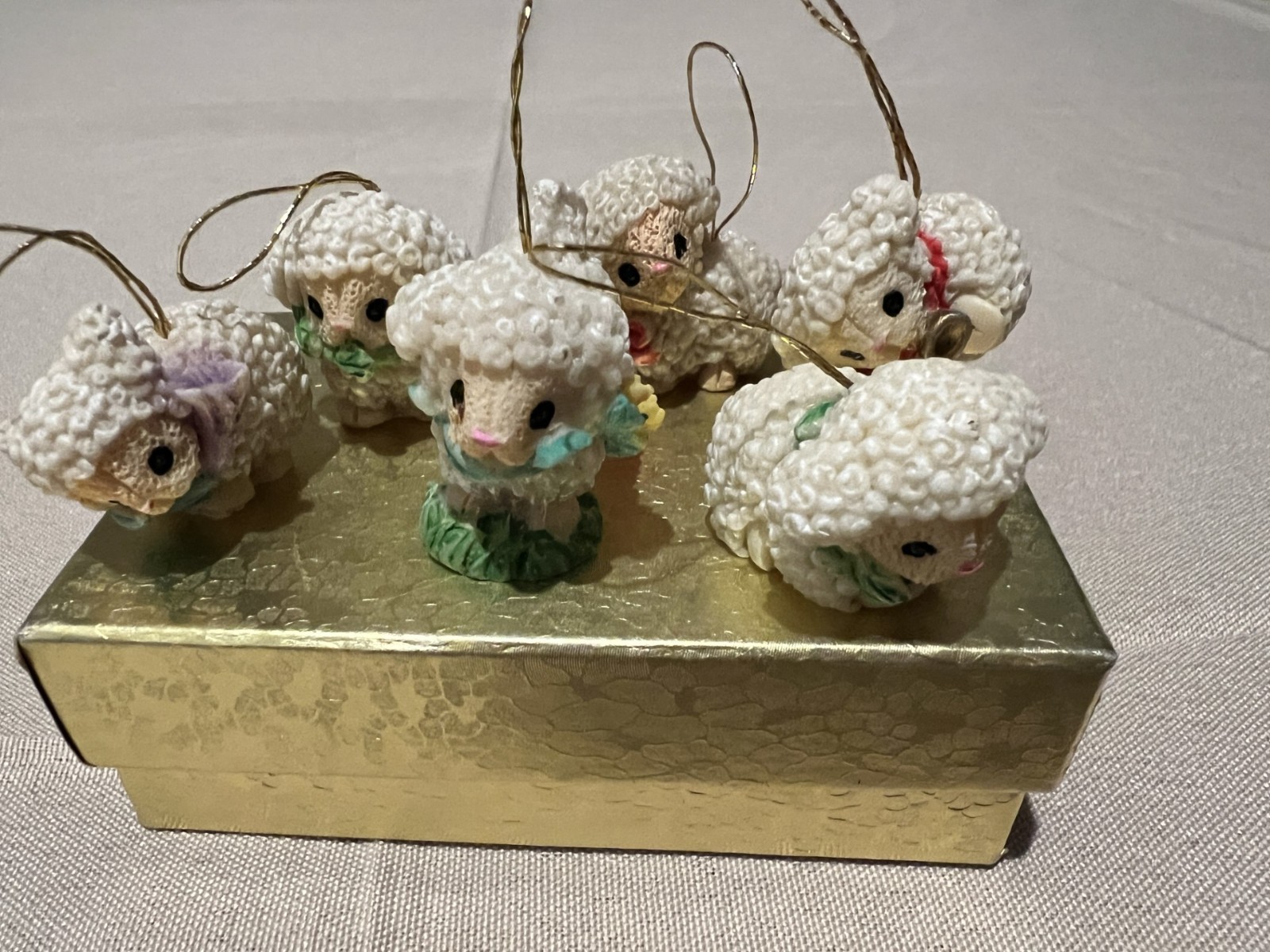 Micro Miniature Tiny Baby Lamb Sheep Resin Figurine Fairy Garden Decor Trinket 6