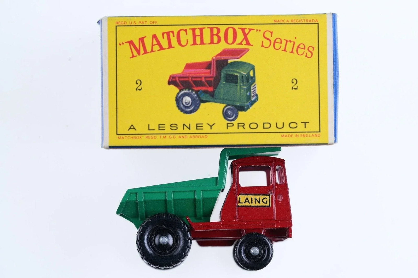1960's Matchbox 2 Muir-Hill Dumper with box