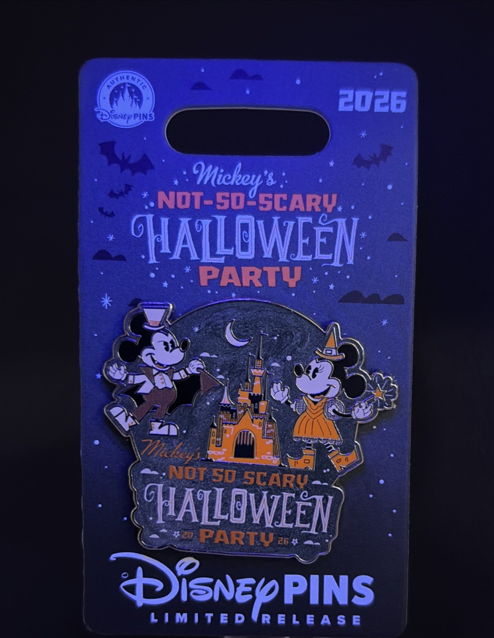 Disney LR 2026 Mickey\'s Not-So-Scary Halloween Party Pin WDW- Mickey & Minnie