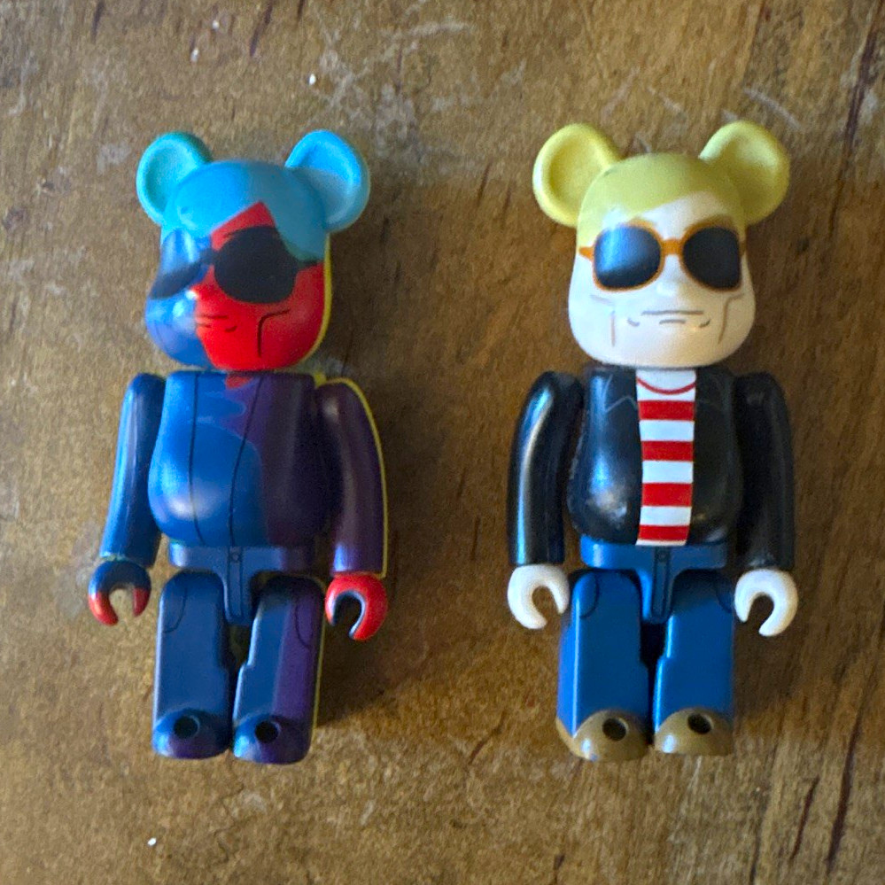 Medicom Toy Be@rbrick Andy Warhol 100% Silkscreen & 60’s Style figures
