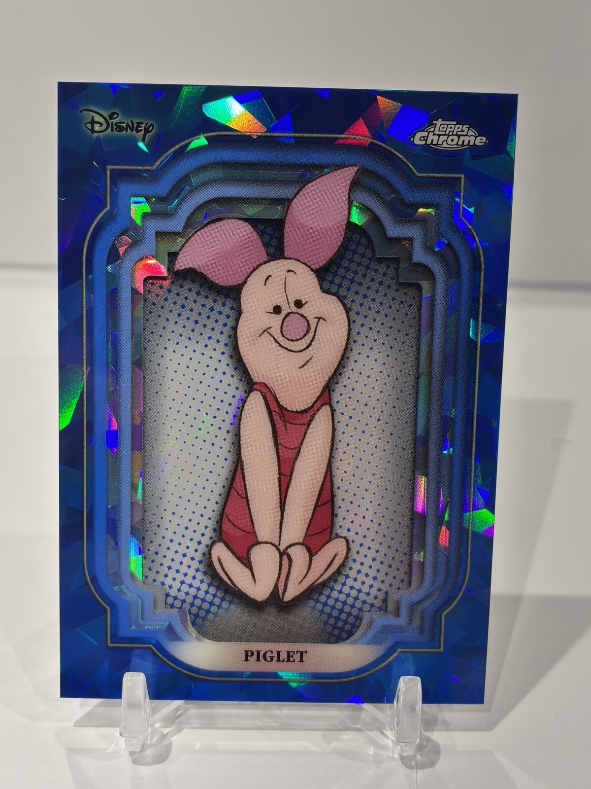 Piglet 2024 Topps Chrome Disney Sapphire #127 WINNIE THE POOH 1st Edition SP