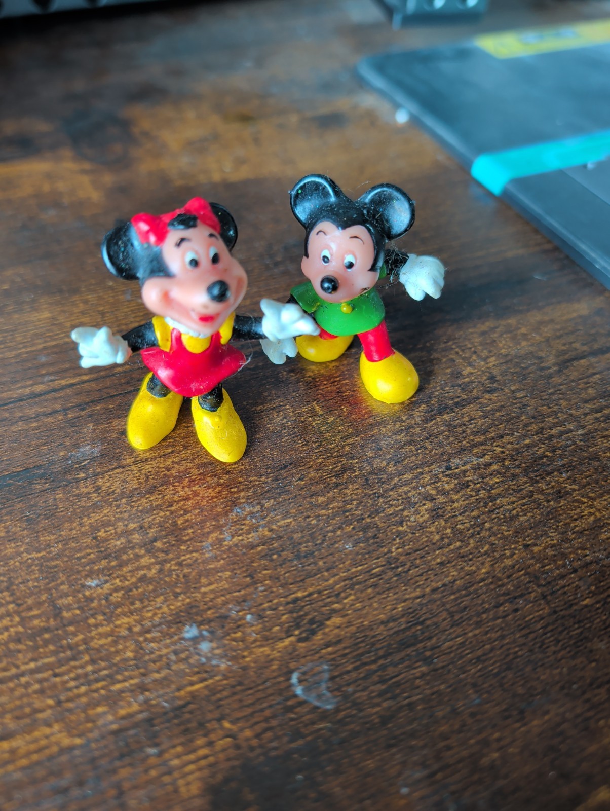VTG. 1980's Applause HK Mickey & Minnie Mouse PVC Cake Topper/Decorations