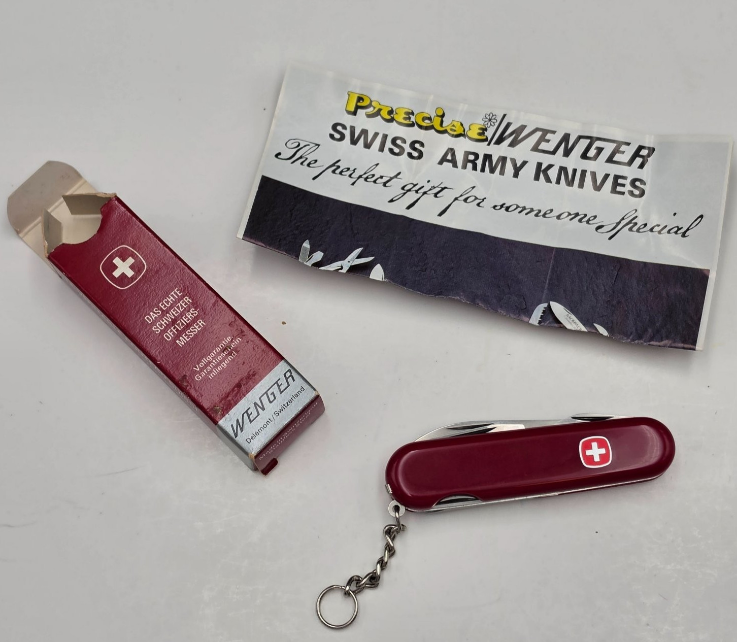 Wenger Scout 16931 Swiss Army Pocket Knife 85mm Red w/ Original Box Vintage