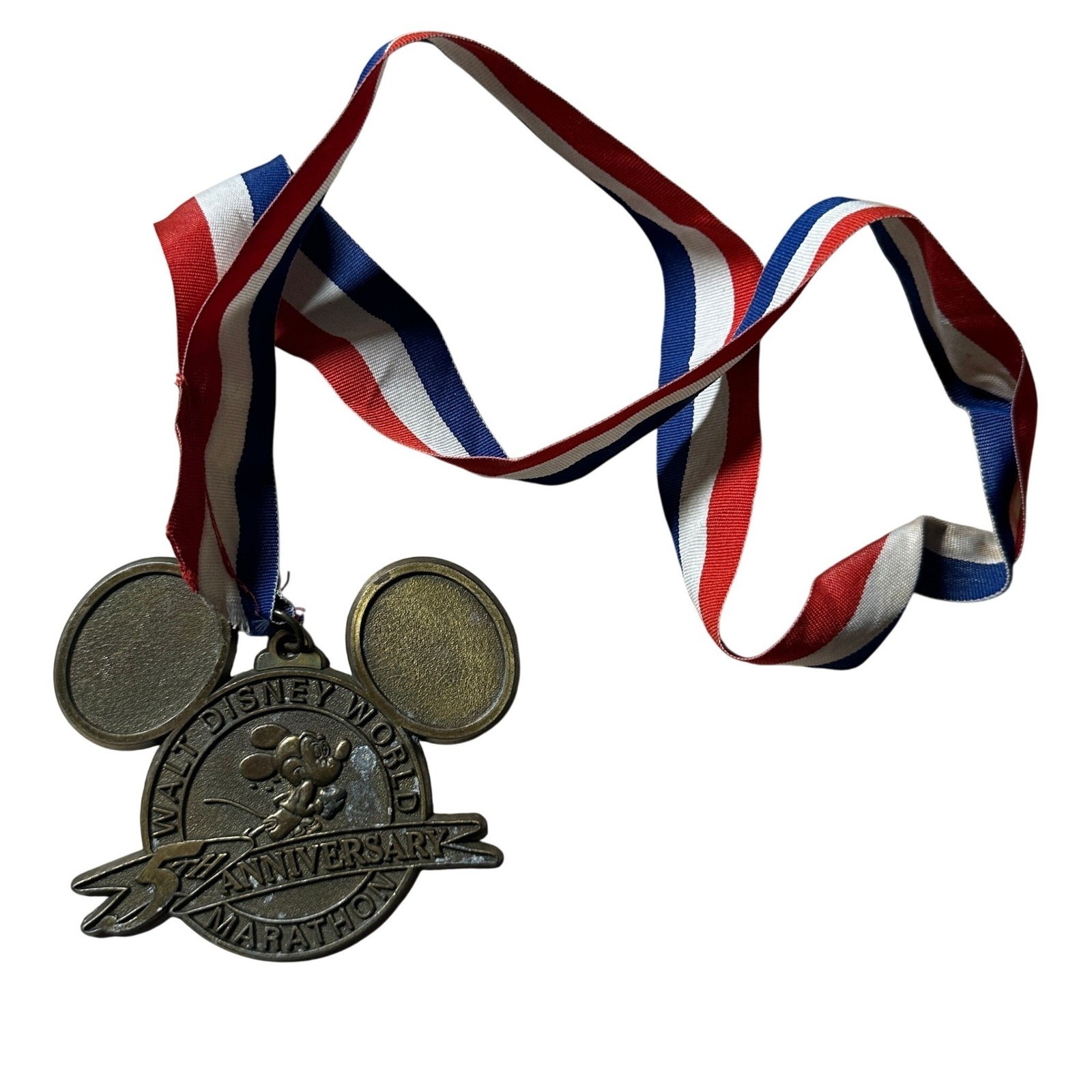 Vintage 1998 Walt Disney World 5th Anniversary Marathon Finisher Medal Mickey