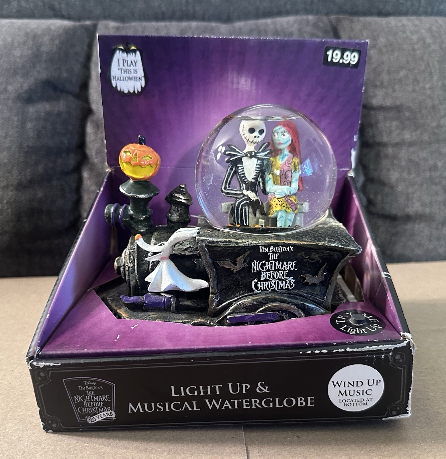 Night Before Christmas Light Up Musical Water Globe 