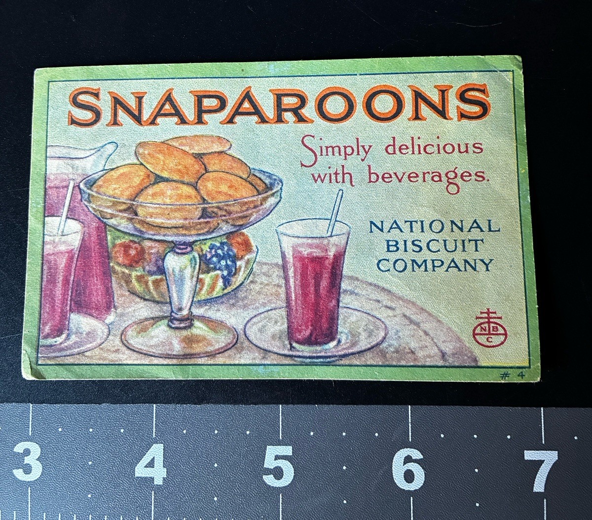 Vintage Nabisco Snaparoons Advertising Card National Biscuit Co Uneeda Ephemera