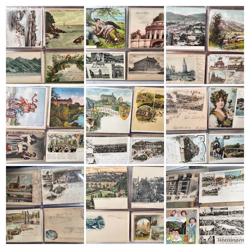 112+ Antique German topography (& other European countries) city views, Postcard