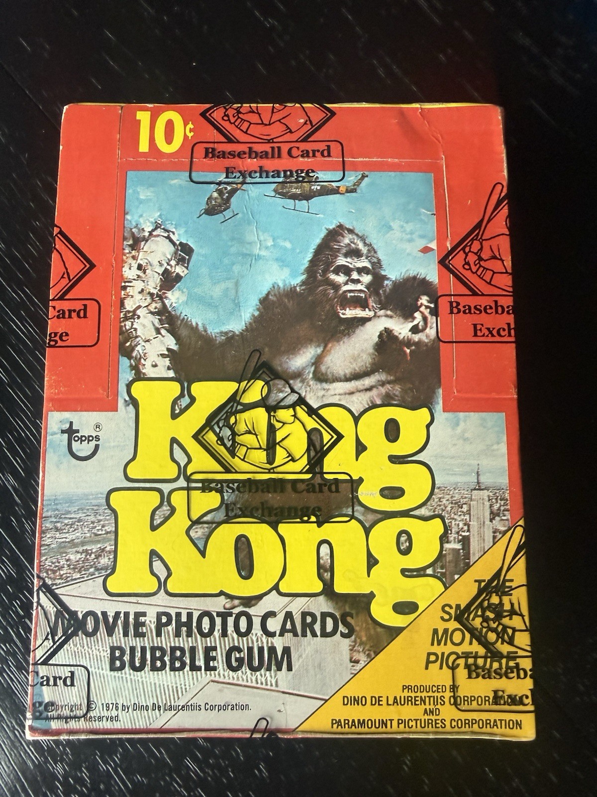 1976 Topps KING KONG WAX BOX TOPPS BBCE Sealed And Certified