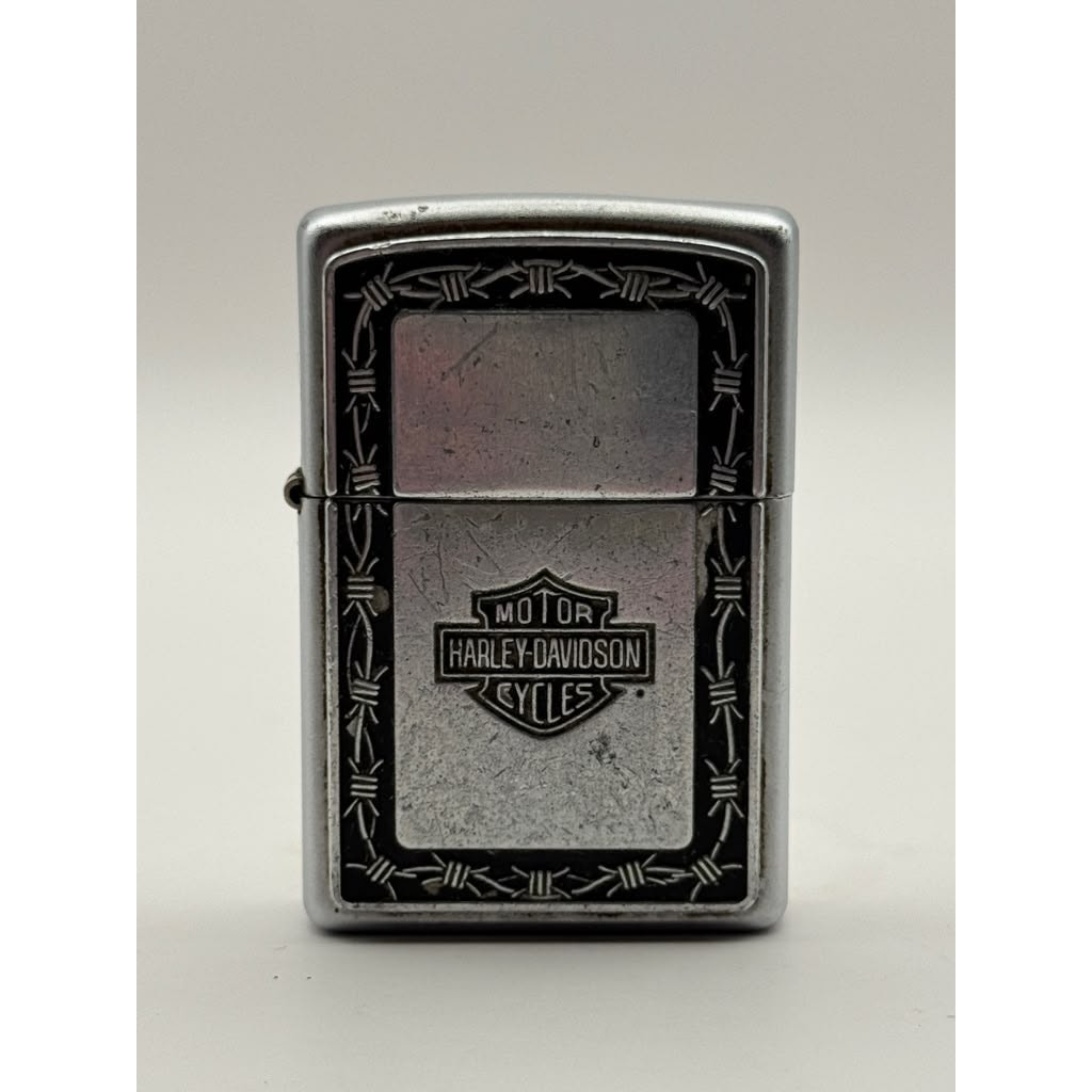 2001 Zippo Harley-Davidson Bar & Shield Chrome Windproof Lighter G 01 Vintage