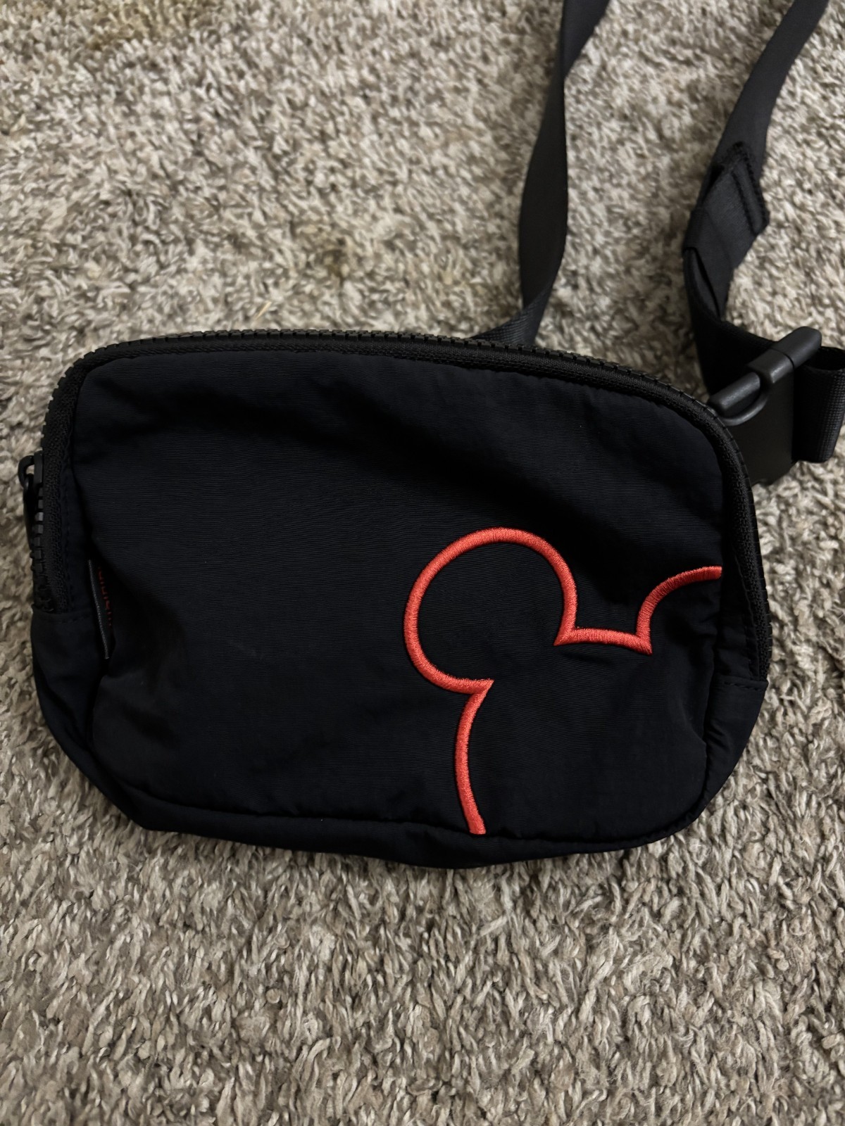 Disney Lululemon Black Belt Bag Mickey Mouse