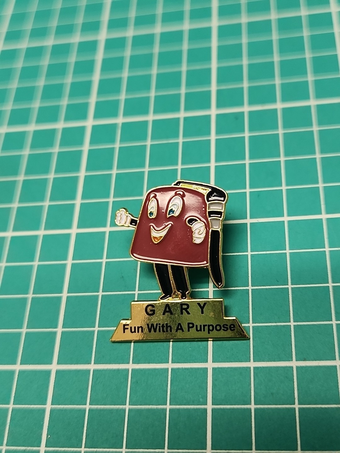 Freemason Masonic Shriner Fez Gary For Imperial Guard Gold Tone Lapel Pin