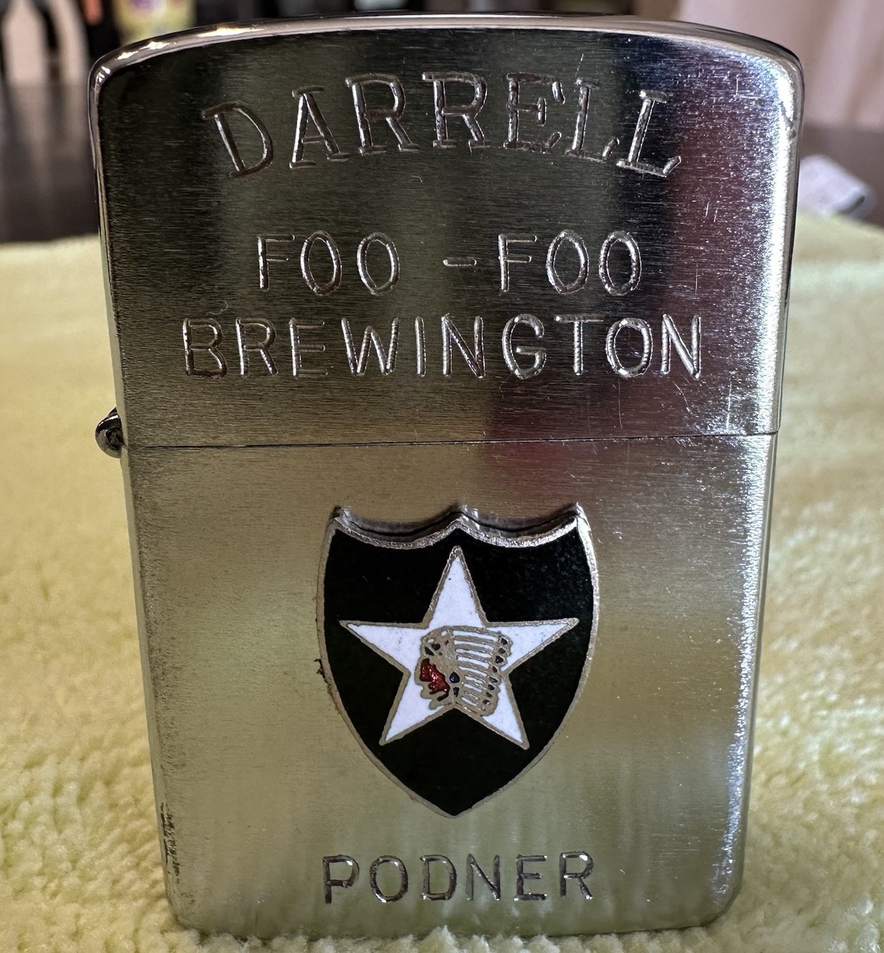 Vintage 1960’s Arirang Lighter US Army 2nd Infantry Division Korea Vietnam Era