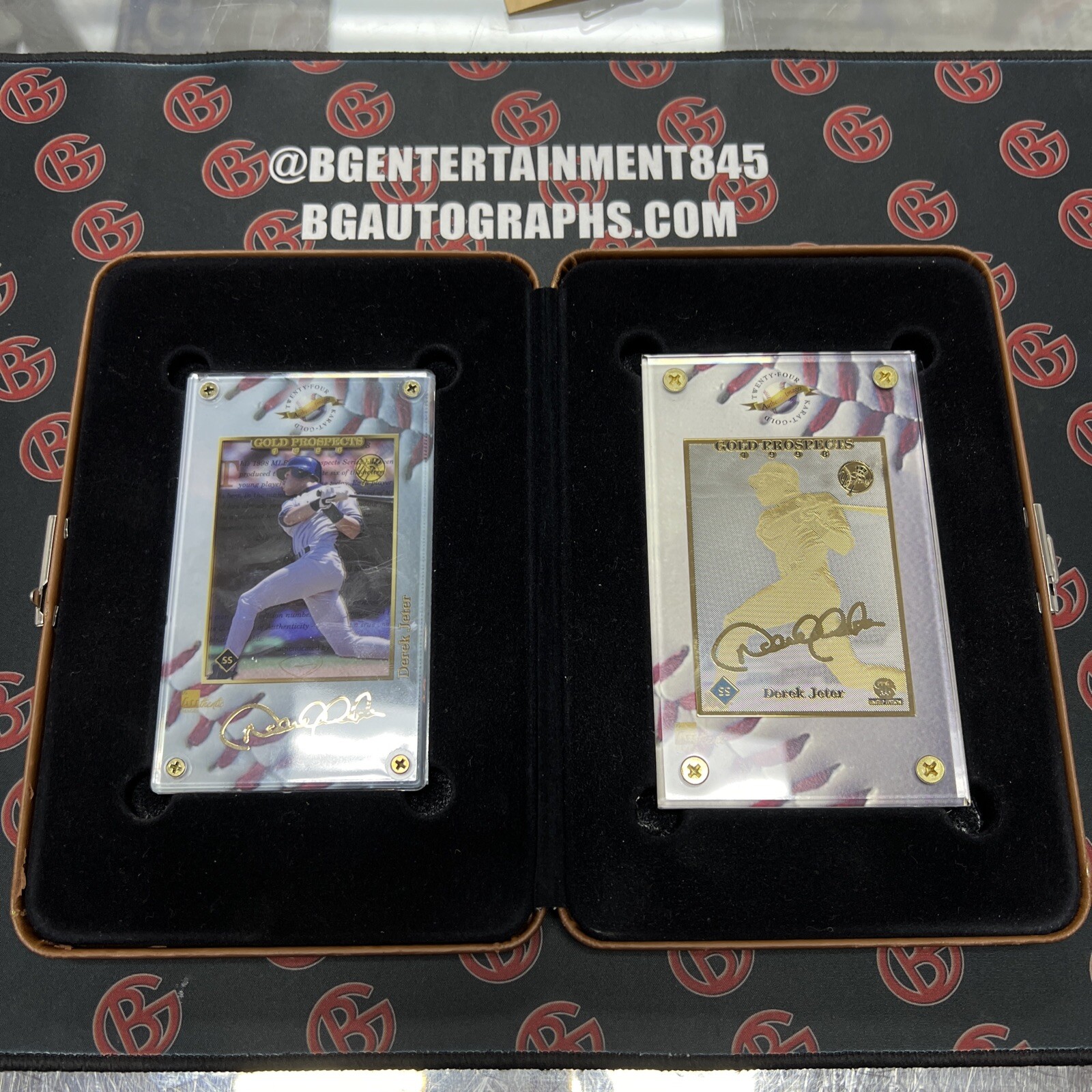 1998 Derek Jeter Gold Prospects Card Set 24K Gold Authentic Images