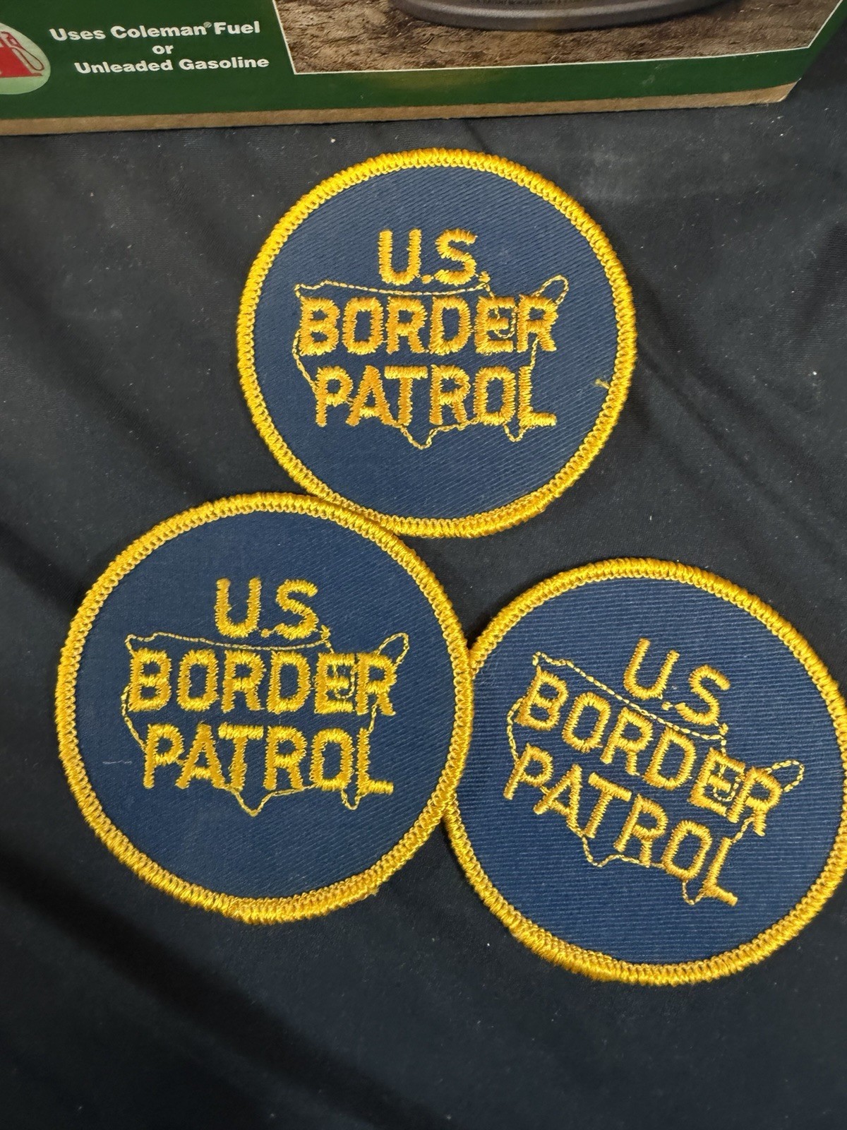 Vintage Lot 3 US Border Patrol Patches 