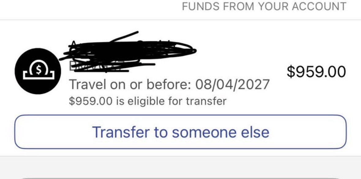 Southwest Airlines Flight Credits- Or can book flight’s half off-Fast Transfer