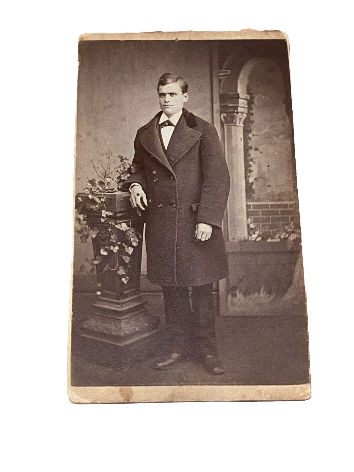 Nice Antique Cabinet Card Victorian Man Kanberg Photo Photograph 4” 