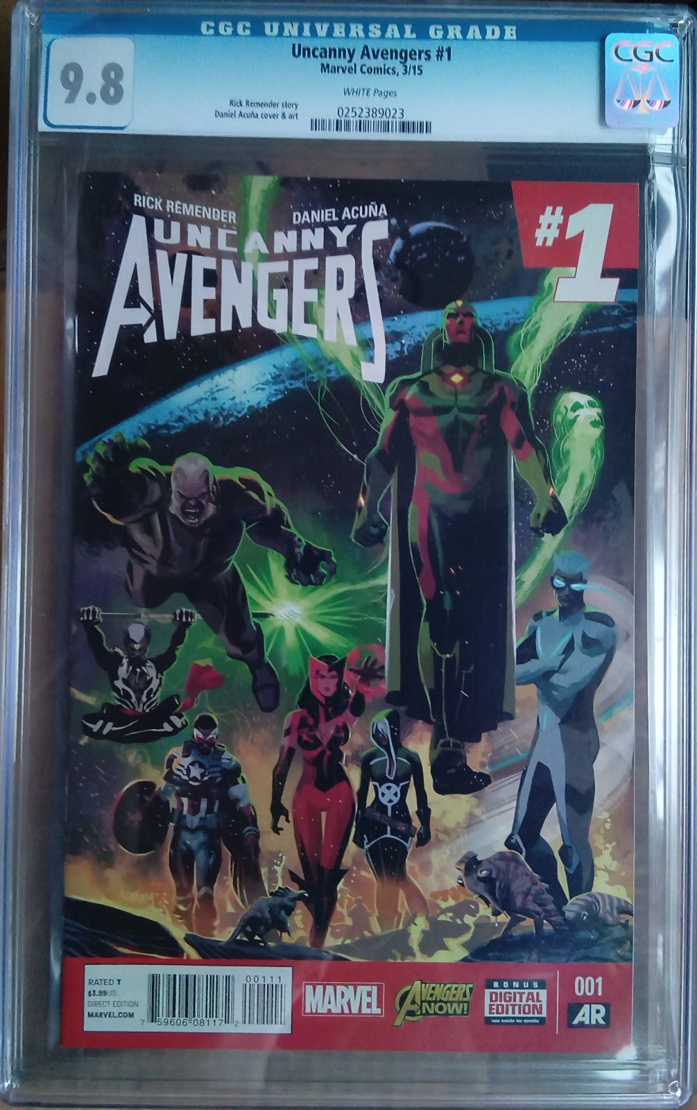 cgc 9.8 Uncanny Avengers #1 2015