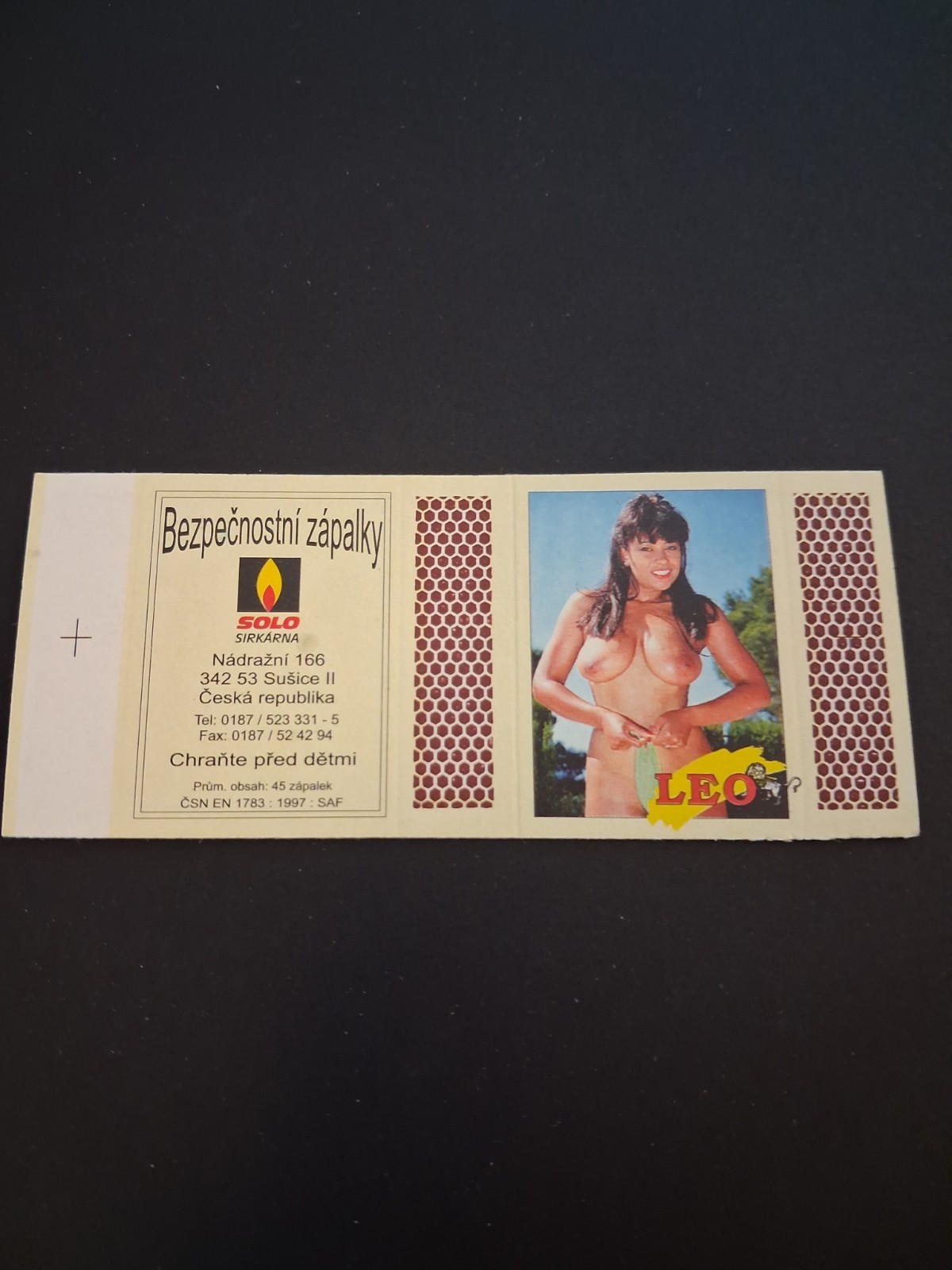 Vintage Girlie Matchbook “Busty Girl