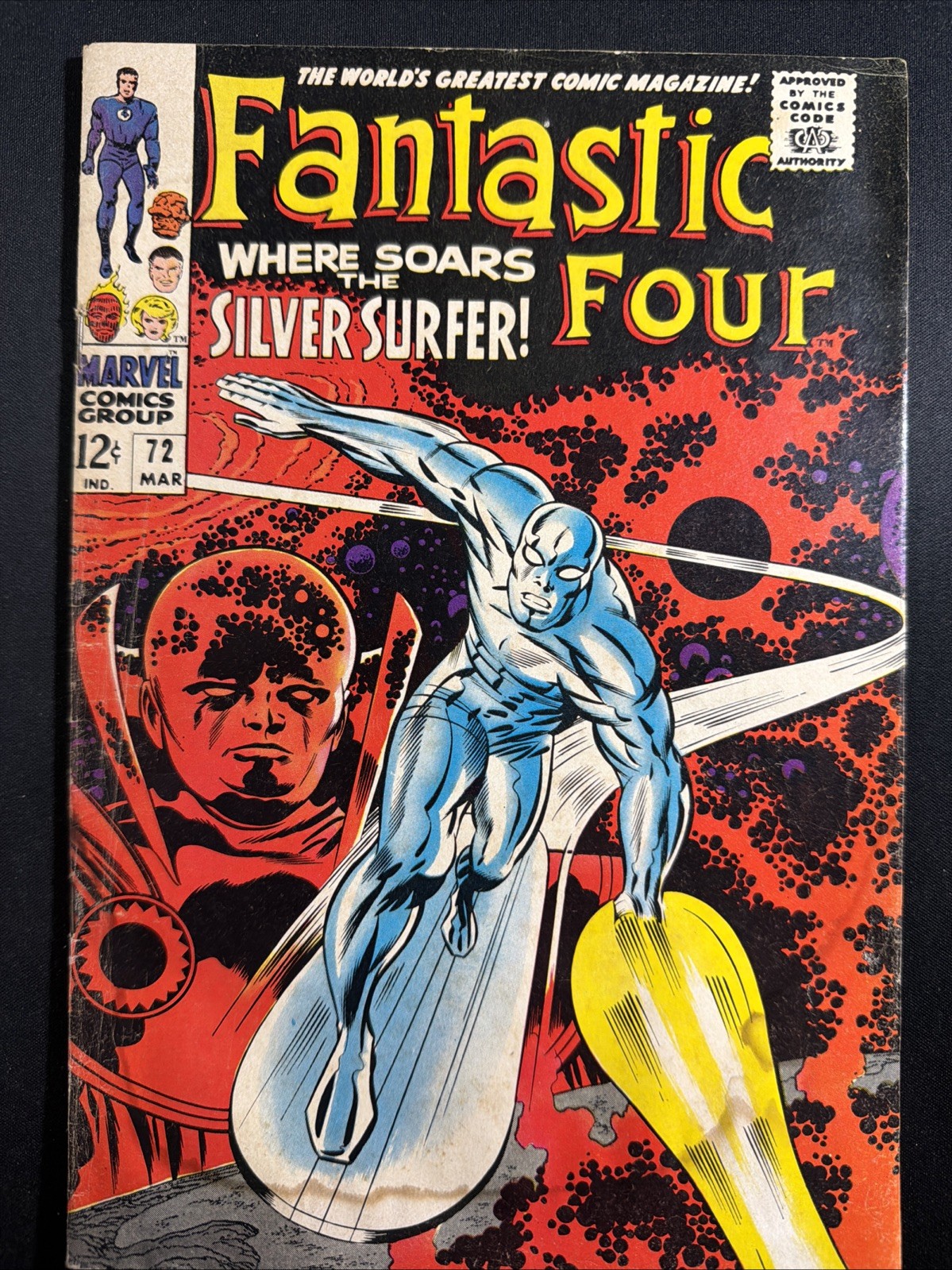Fantastic Four #72 1968 Marvel Comics Silver Age 1st Print Moister Stains *A17