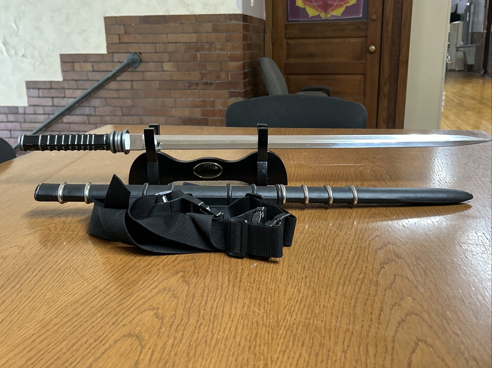2000 United Cutlery Metal Blade Tactical Scabbard Sword Wesley Snipes Cosplay