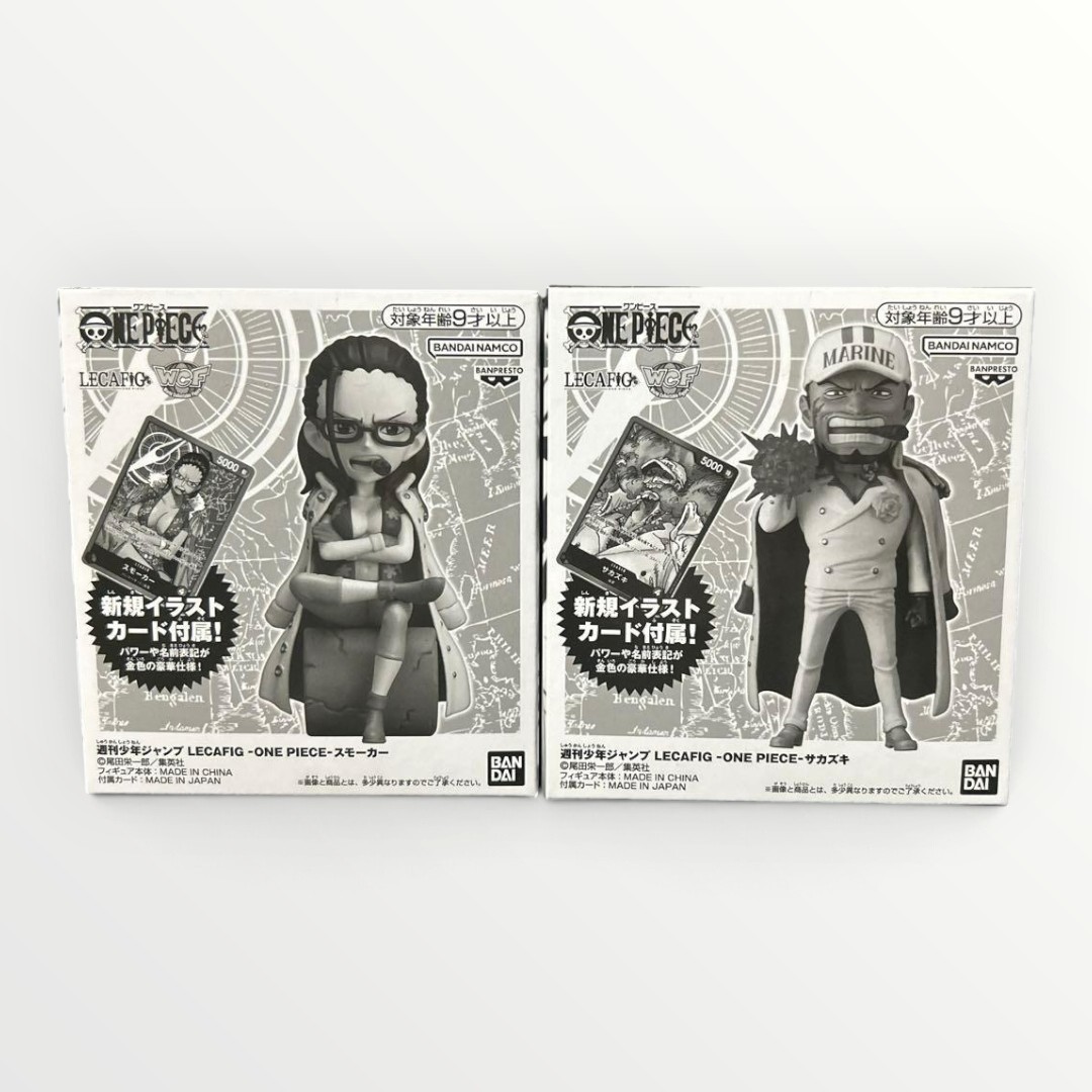 Bandai One Piece Card Leader Figure LECAFIG : Smoker & Sakazuki 2 set Tashigi