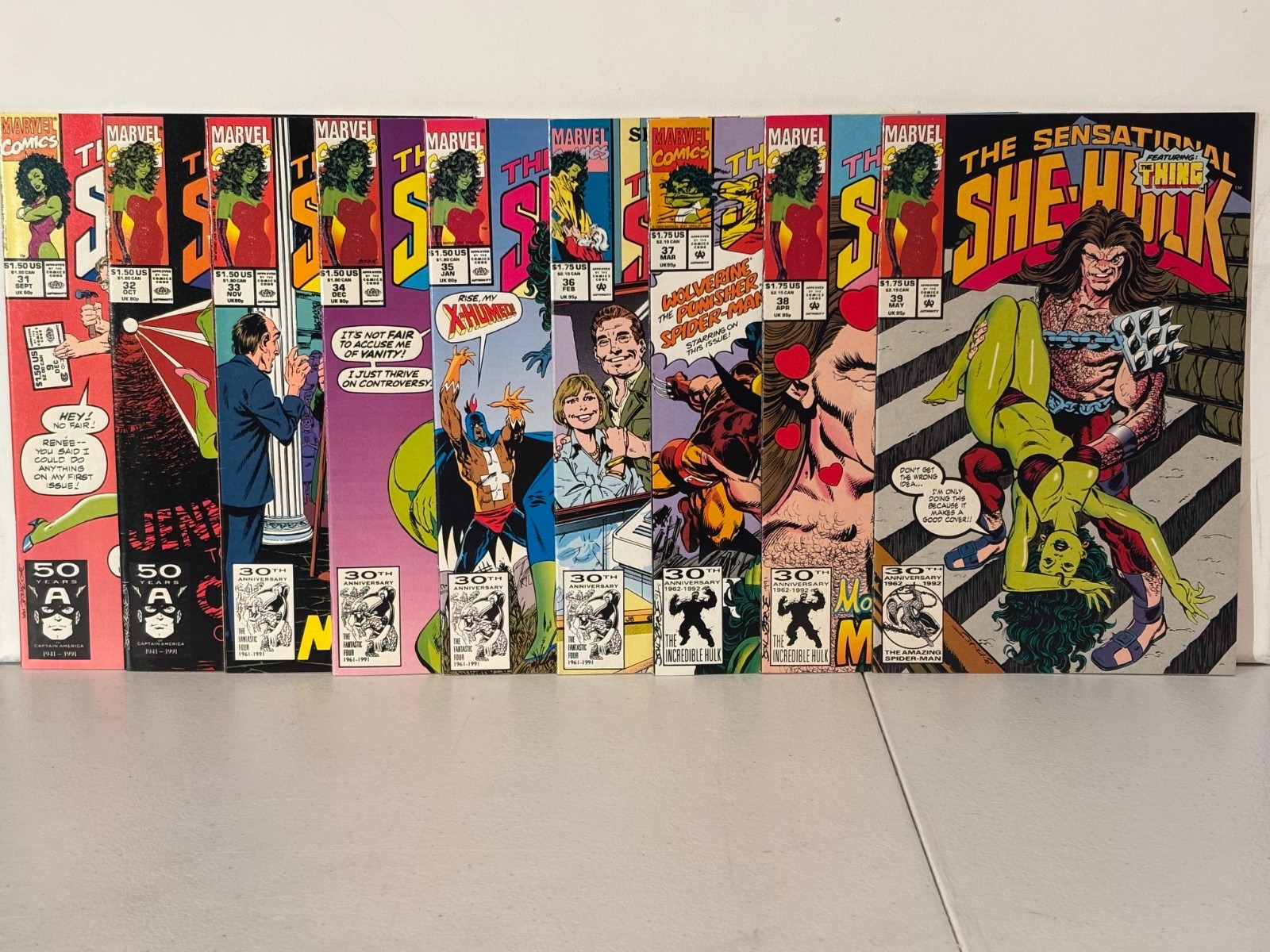 SENSATIONAL SHE-HULK 31-39 - NM - 1991/92 - John Byrne - 34 