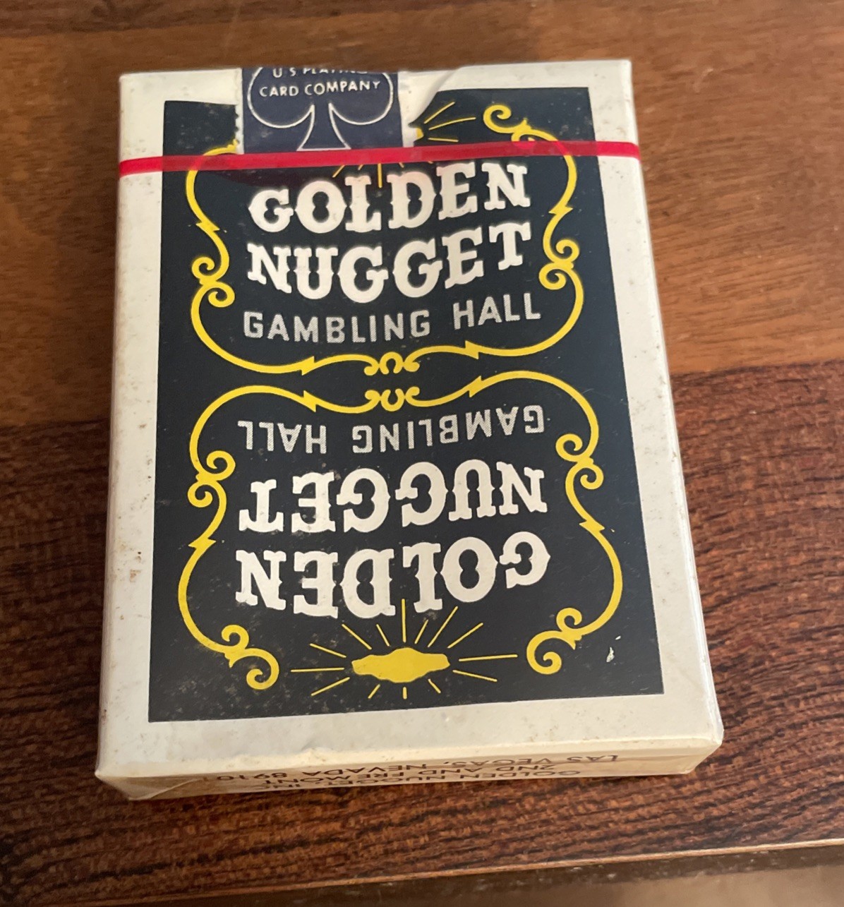 1960s Sealed Golden Nugget Gambling Hall Deck Of Playing Cards Las Vegas Casino