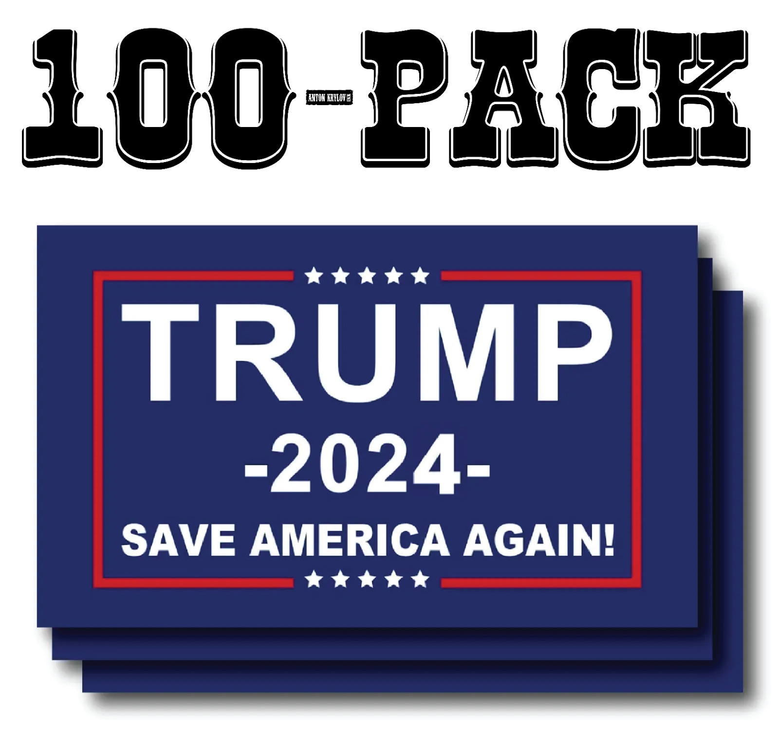 100PCS SET TRUMP 2024 BUMPER STICKER STICKERS TAKE SAVE AMERICA BACK DONALD MAGA