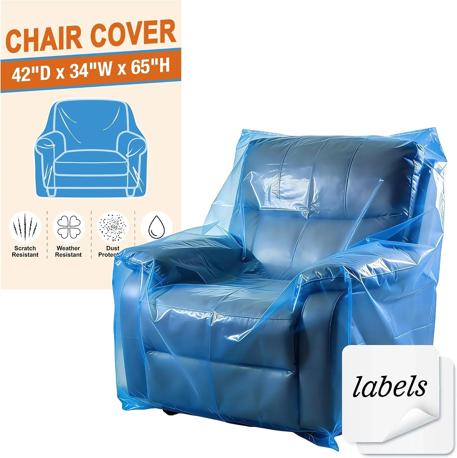 Extra Large Chair Moving Cover for Storage Transportation