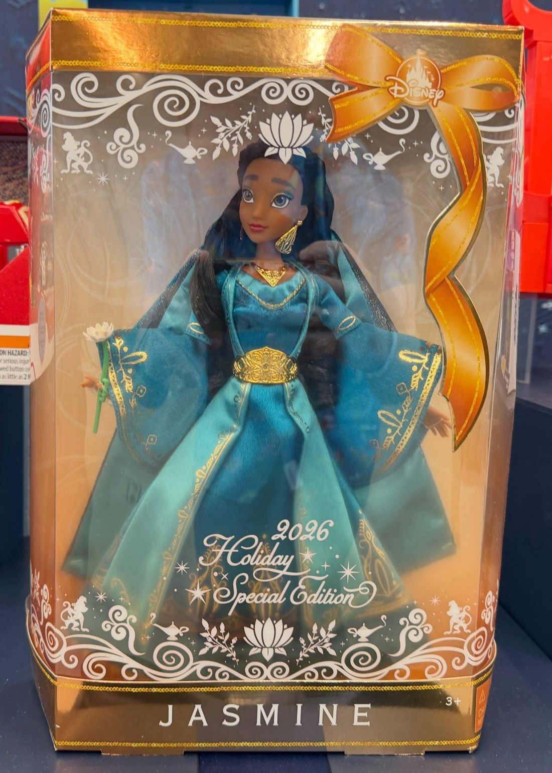 2026 Disney Parks Aladdin Jasmine Holiday Special Edition Doll PRESALE