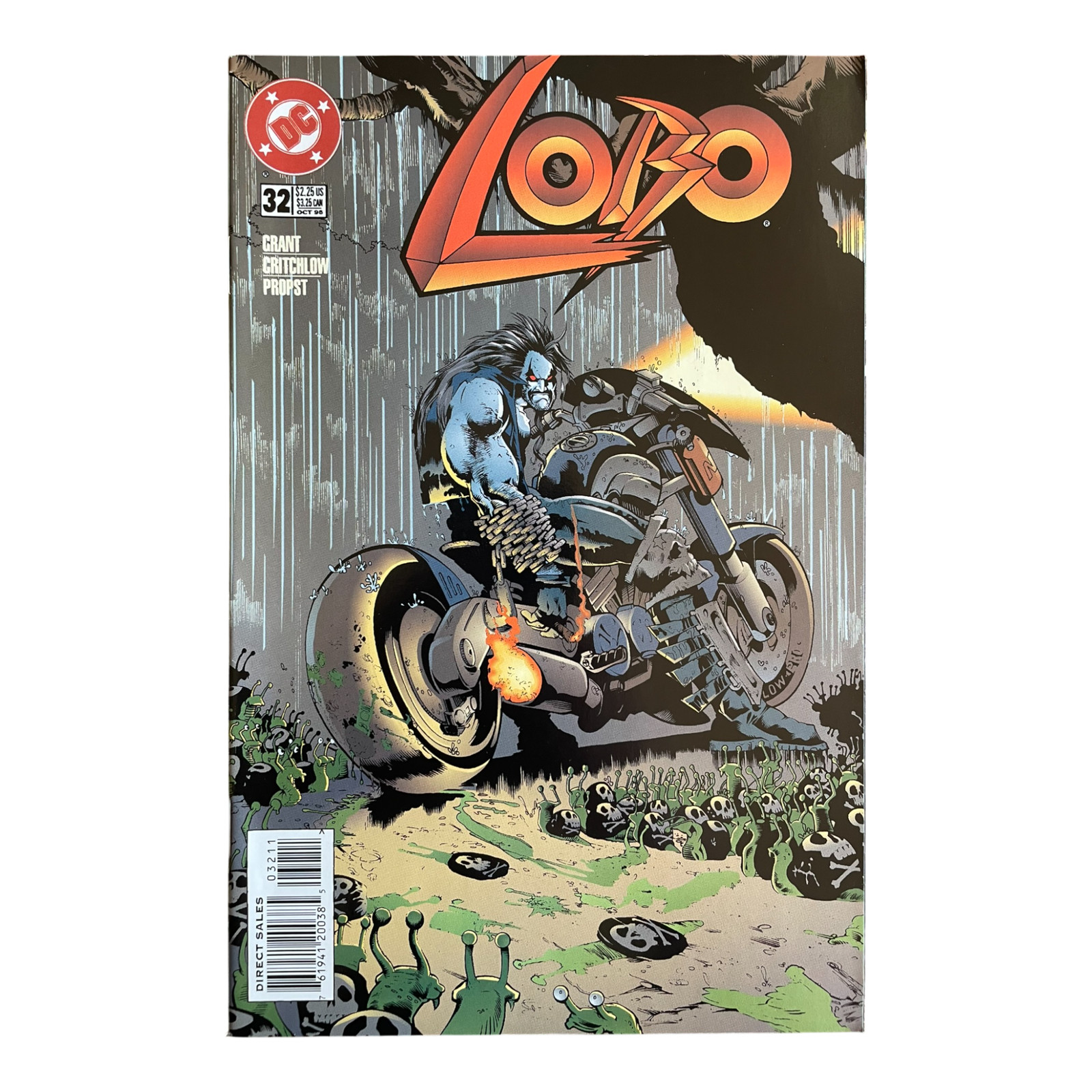 Lobo #32 DC | Motorcycle in the Rain Cover October 1998