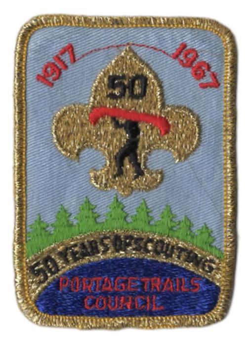 1917-1967 50 Years of Scouting Portage Trails Council BSA Patch GMY Bdr. [VA-310
