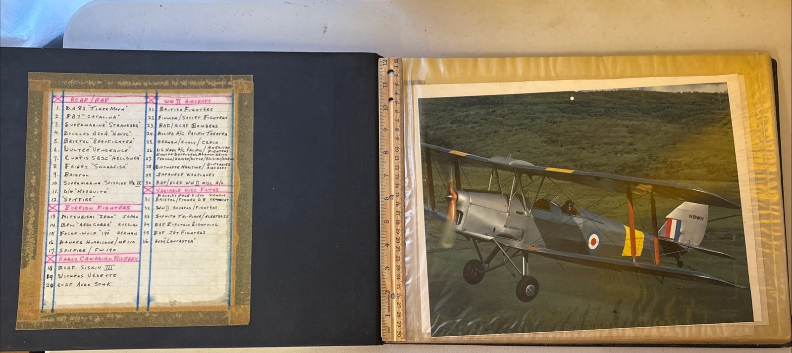 Scrapbook 30+ Vintage Prints: RCAF RAF Early Canadian WWII Aviation R.W Bradford