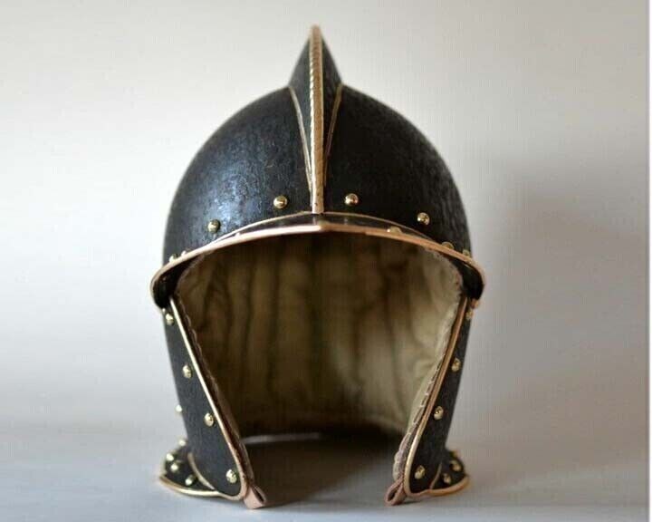 16GA Brass Medieval Greenwich Burgonet Helmet Replica Museum Historical Helmet